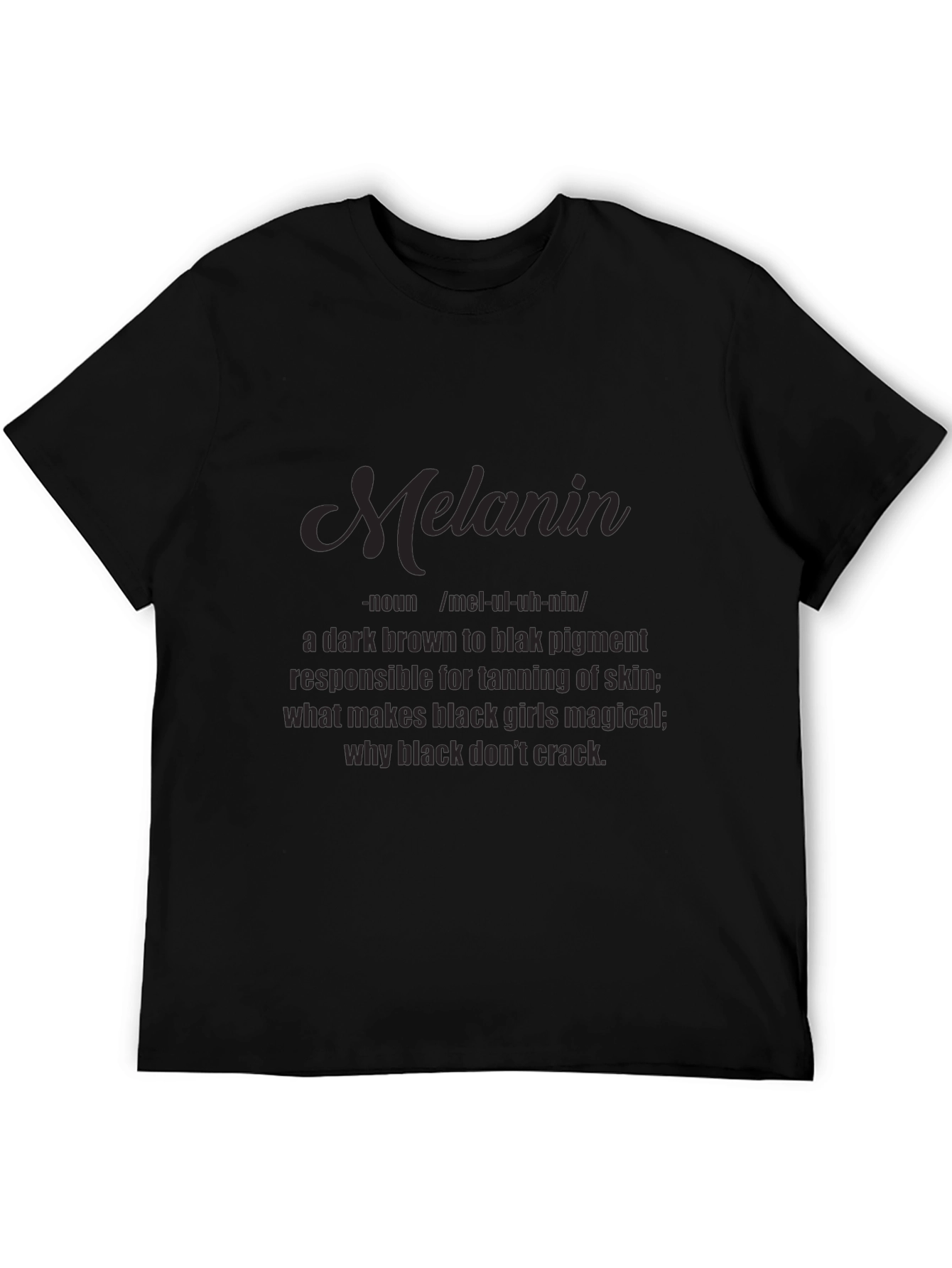 Black Melanin Definition T-Shirt - Black Pride Tee view 5