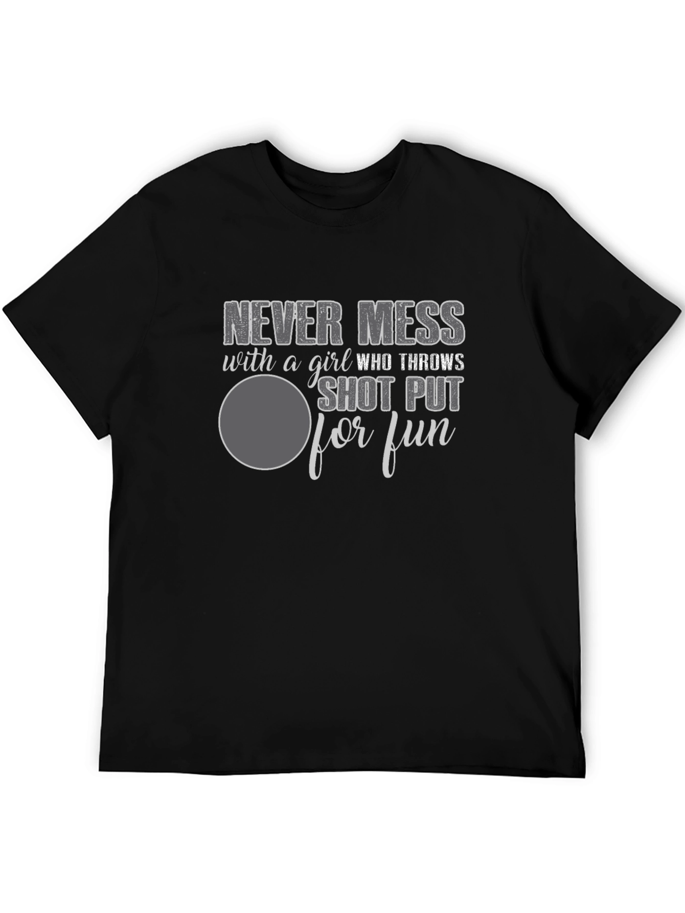 Shot Put Girl T-Shirt - Never Mess - 5