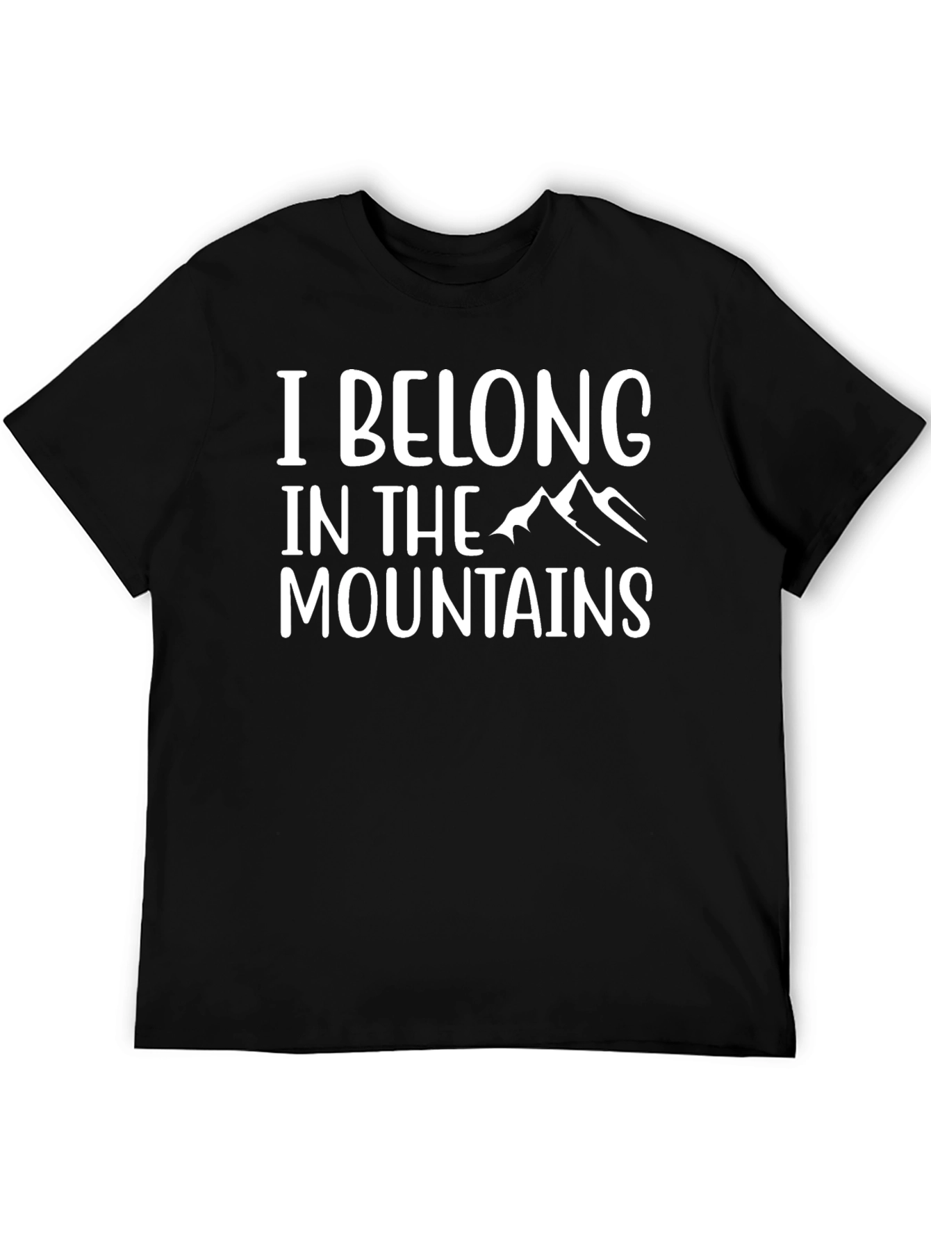 Black I Belong in the Mountains Black Tee view 5