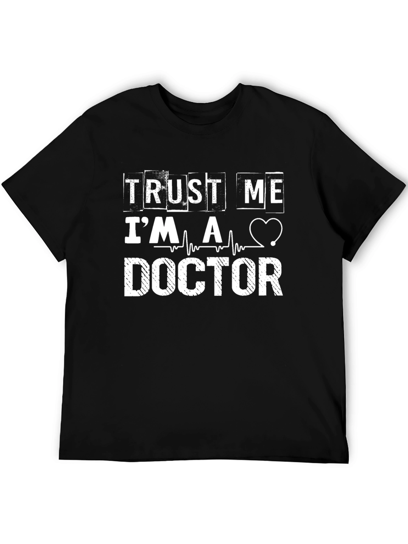 Black Trust Me I'm A Doctor Graphic T-Shirt view 5