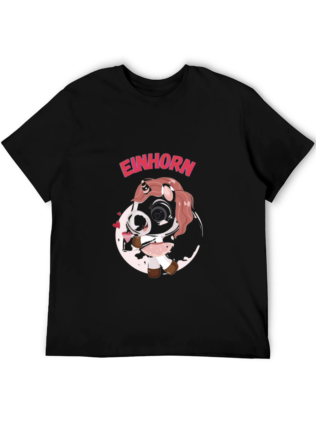 Einhorn Kawaii Unicorn T-Shirt - Black - 5