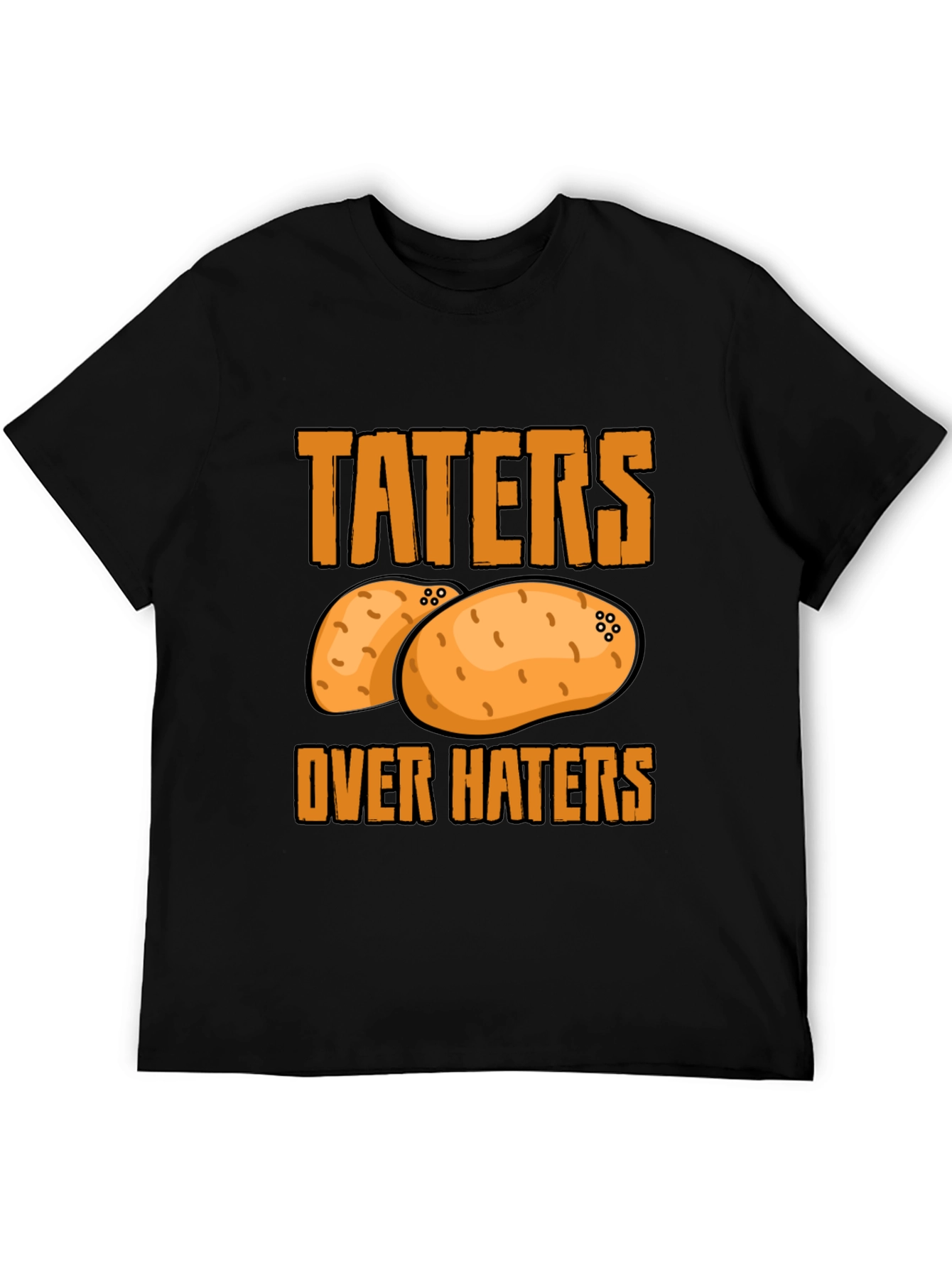 Black Taters Over Haters Graphic Tee view 5