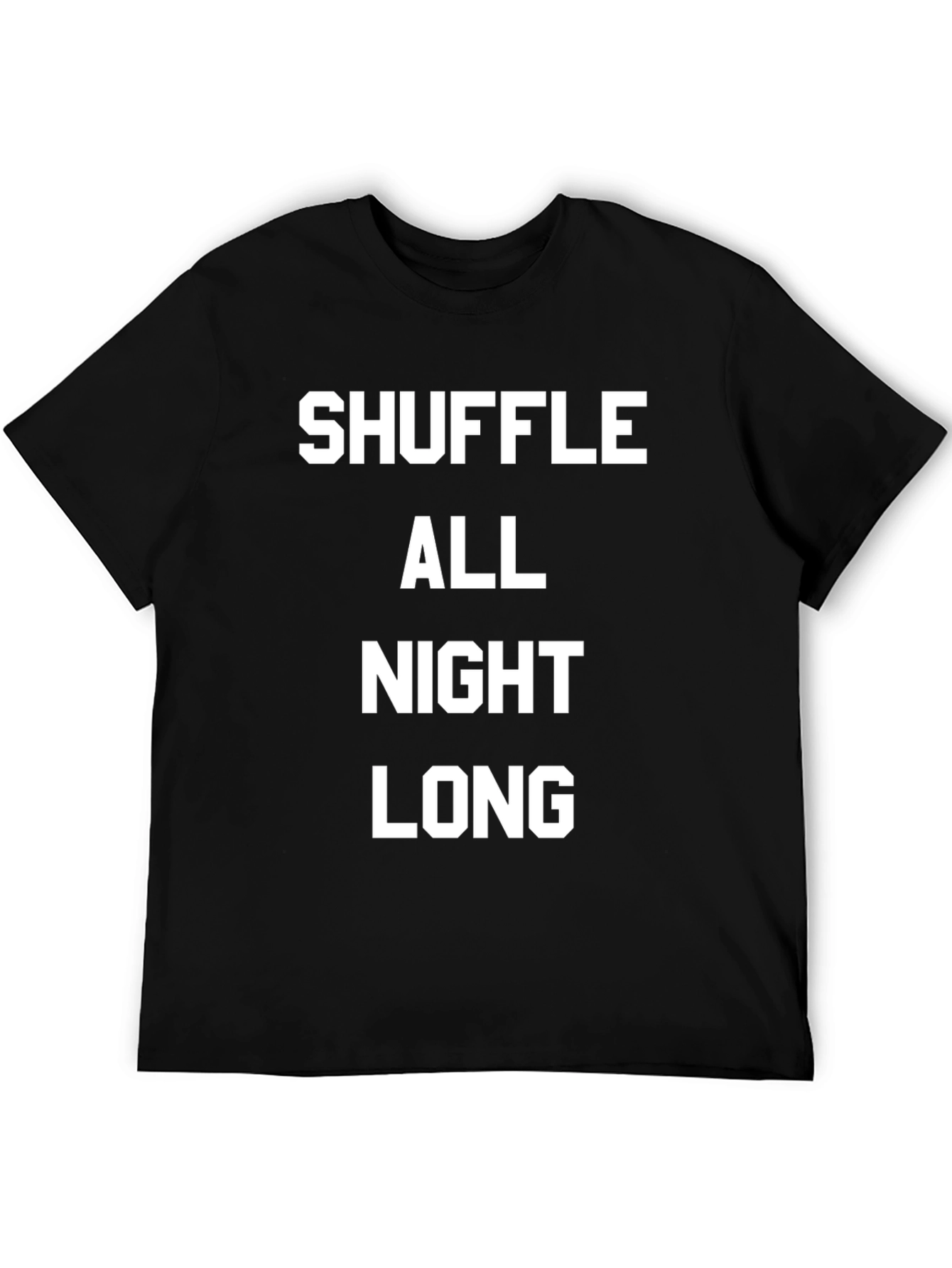 Black Shuffle All Night Long T-Shirt view 5