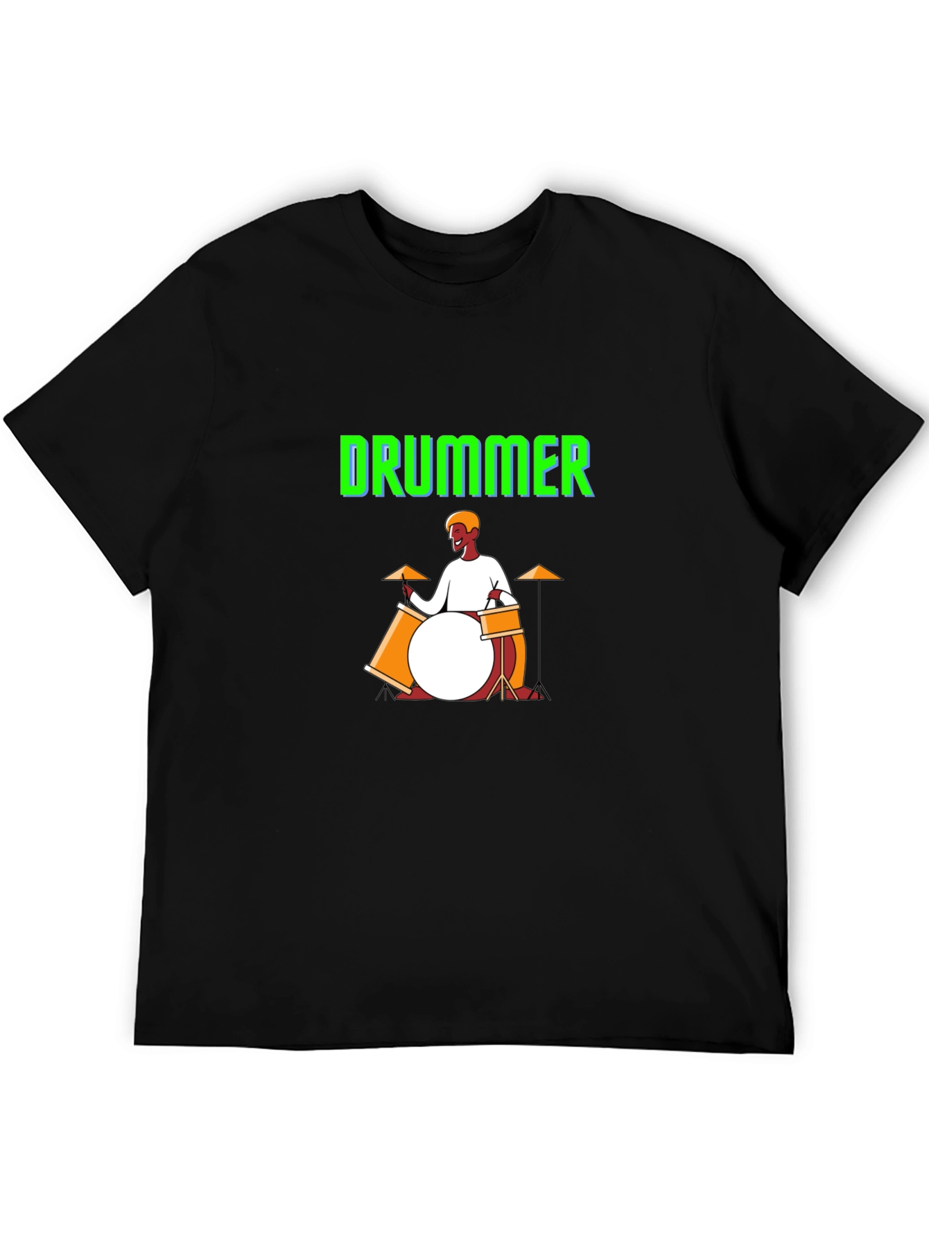 Black Drummer Graphic T-Shirt view 5