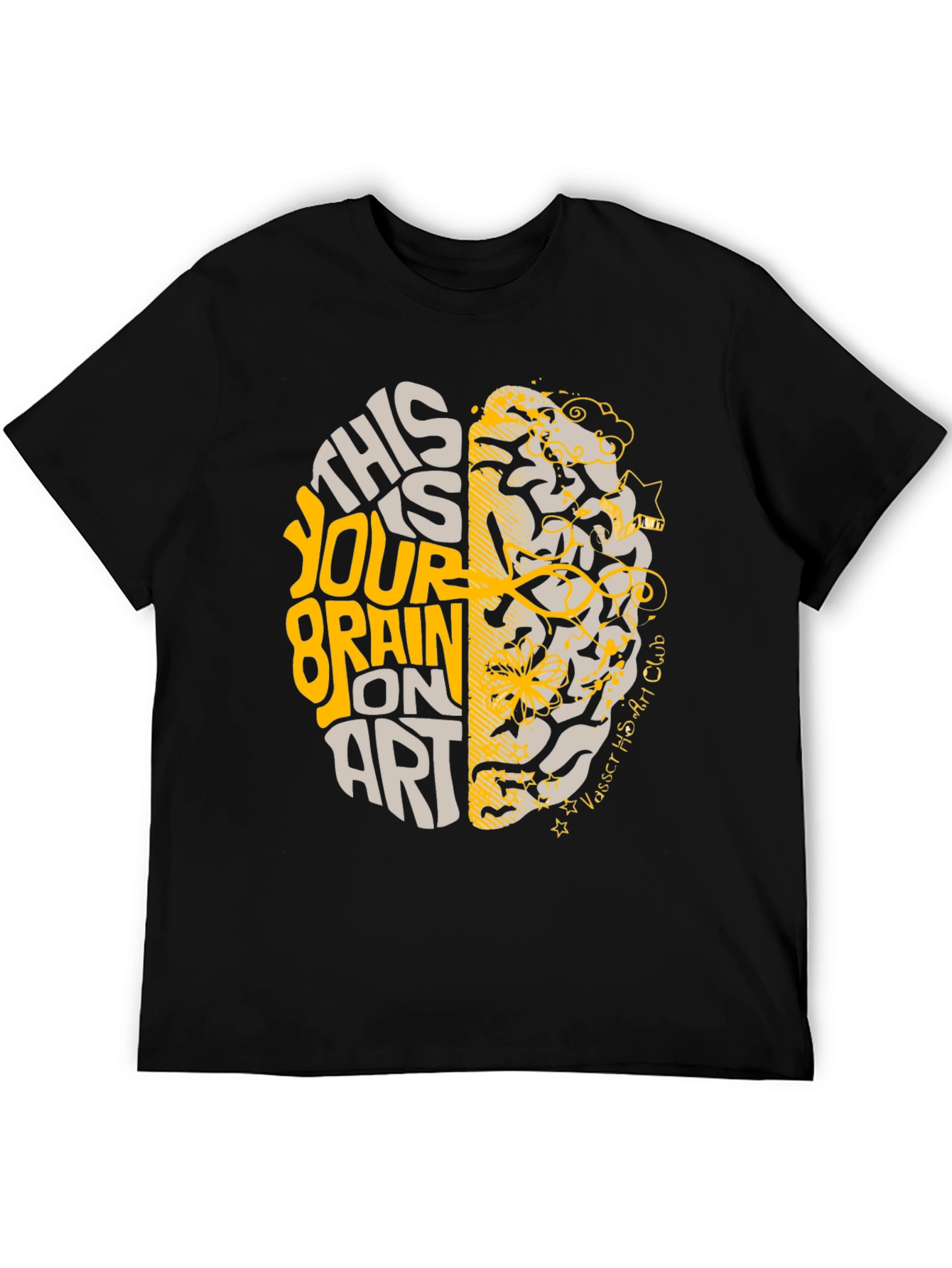 Brain on Art Graphic Tee - Stylish Creativity T-Shirt - 5