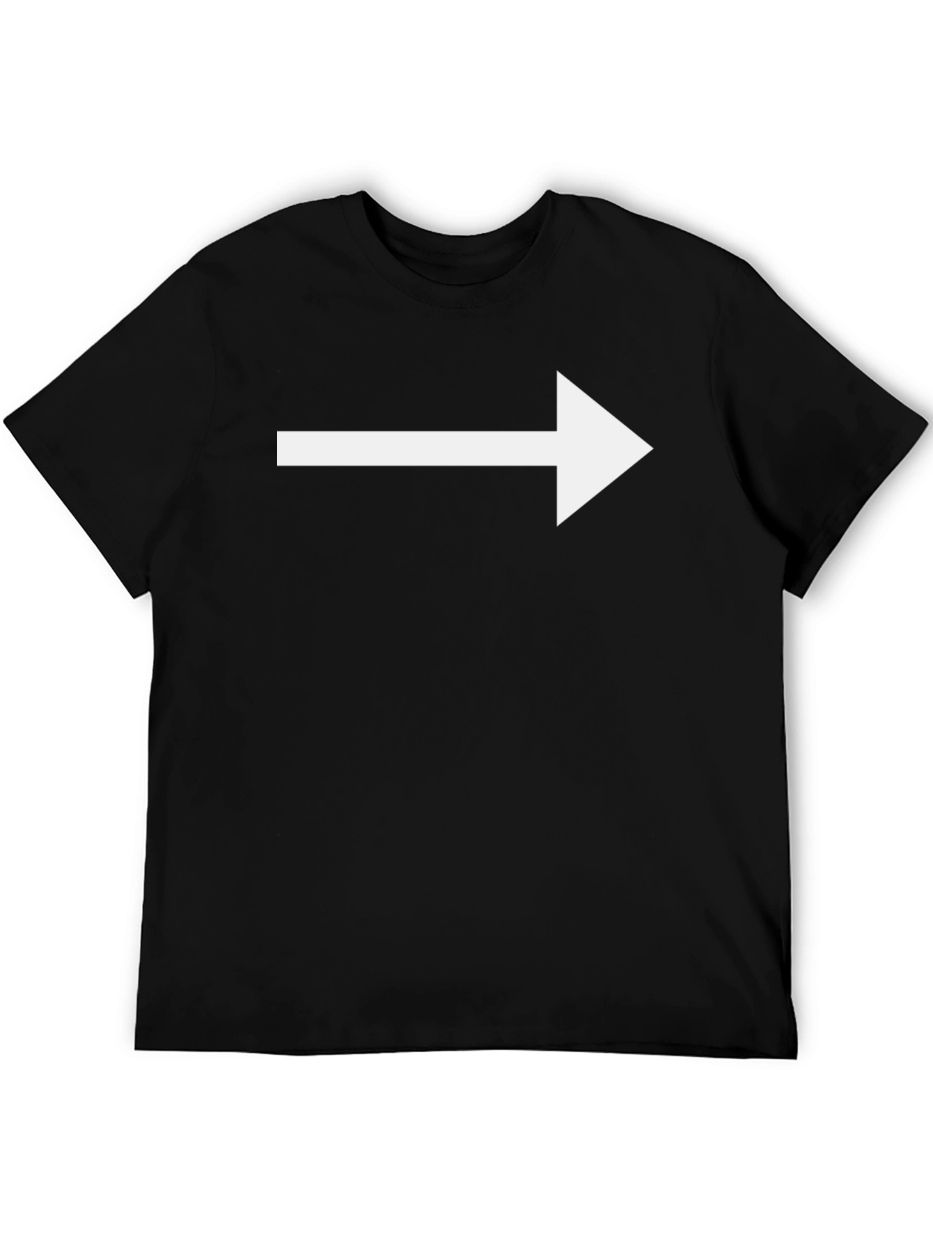 Black Right Arrow Black T-Shirt view 5