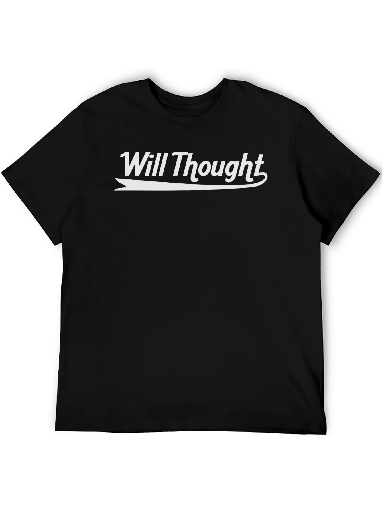 Black Will Thought Tee - Black Graphic T-Shirt view 5