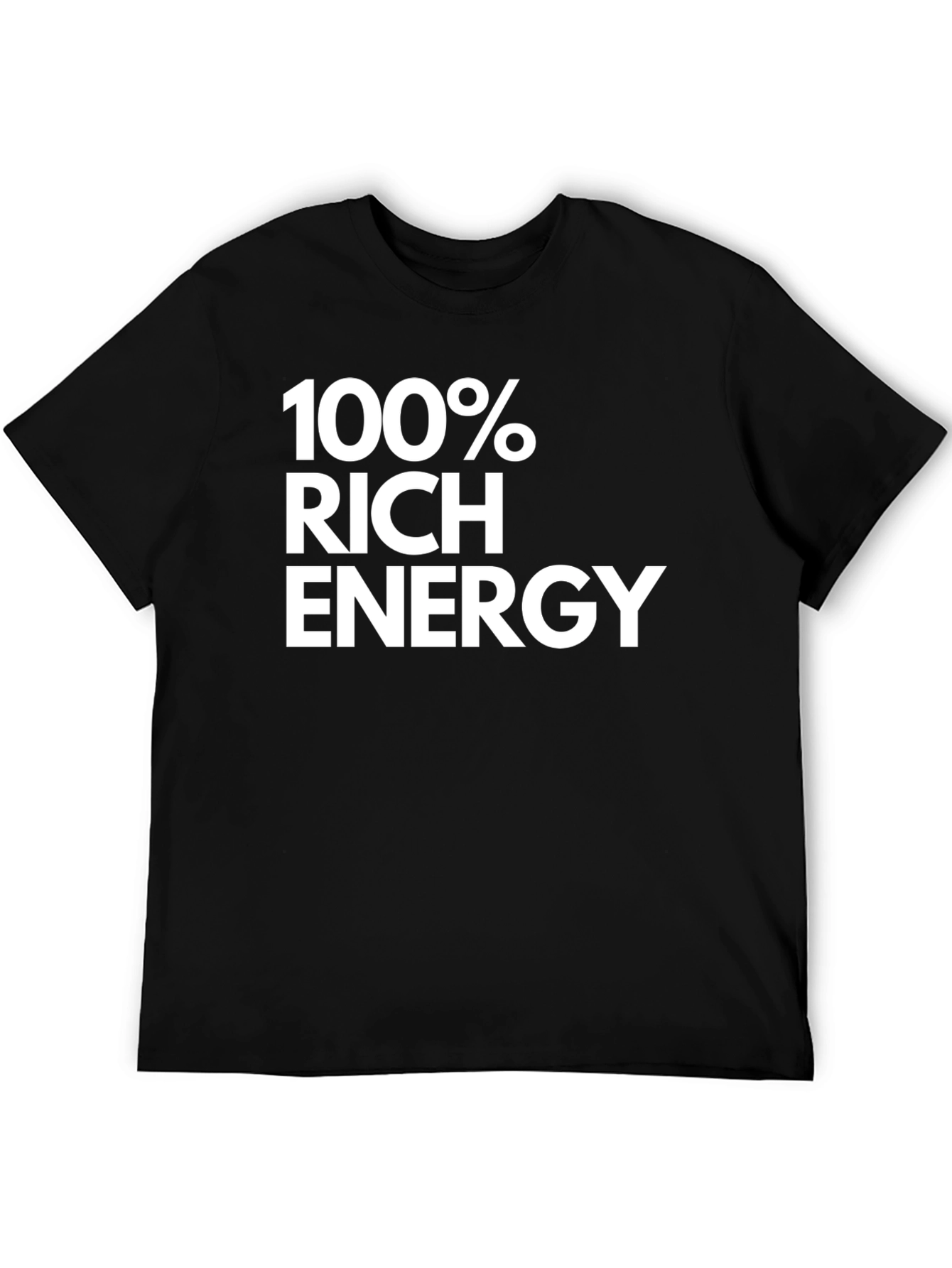 Black 100% Rich Energy Graphic Tee view 5