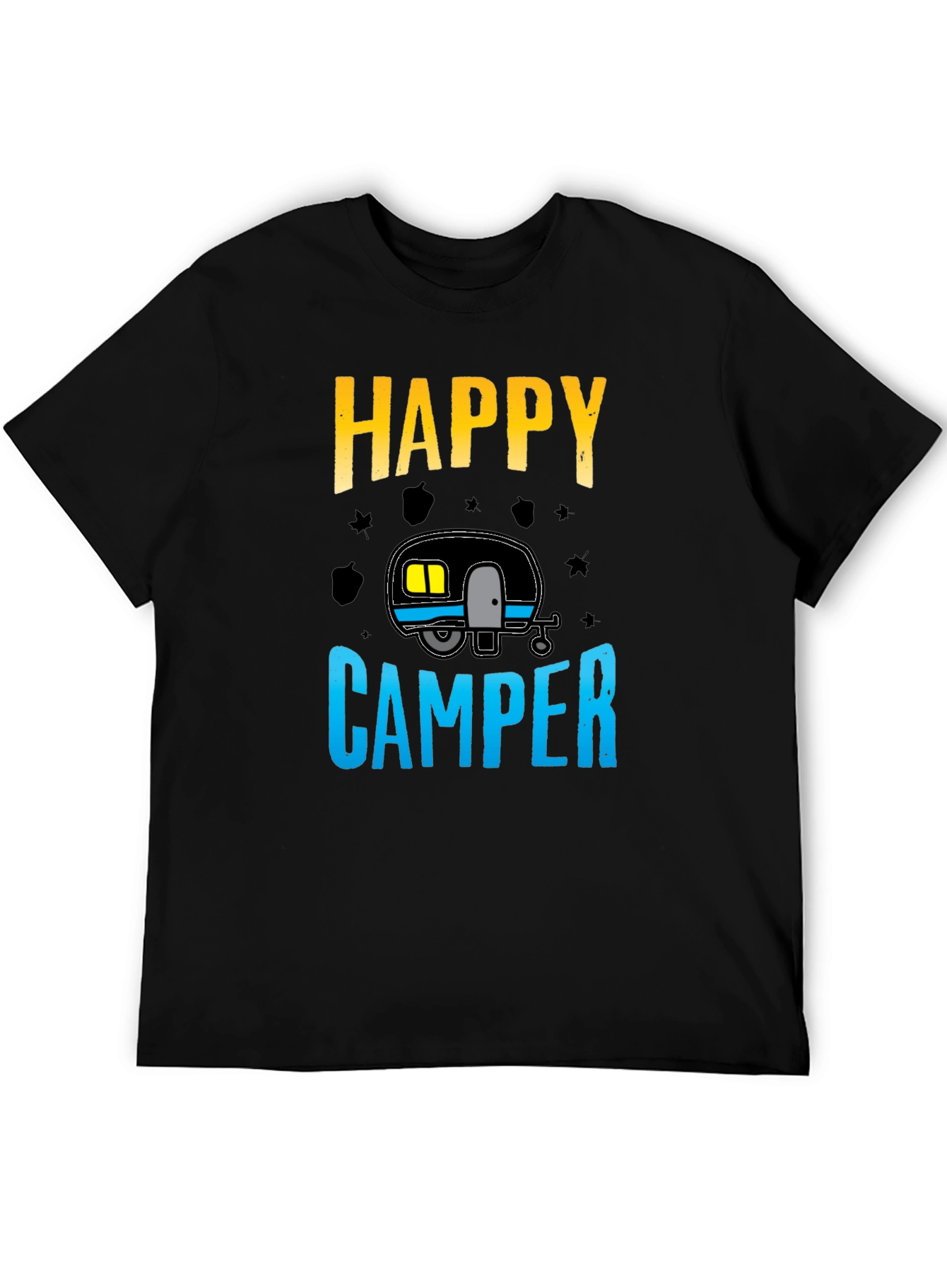 Black Happy Camper Graphic Tee view 5