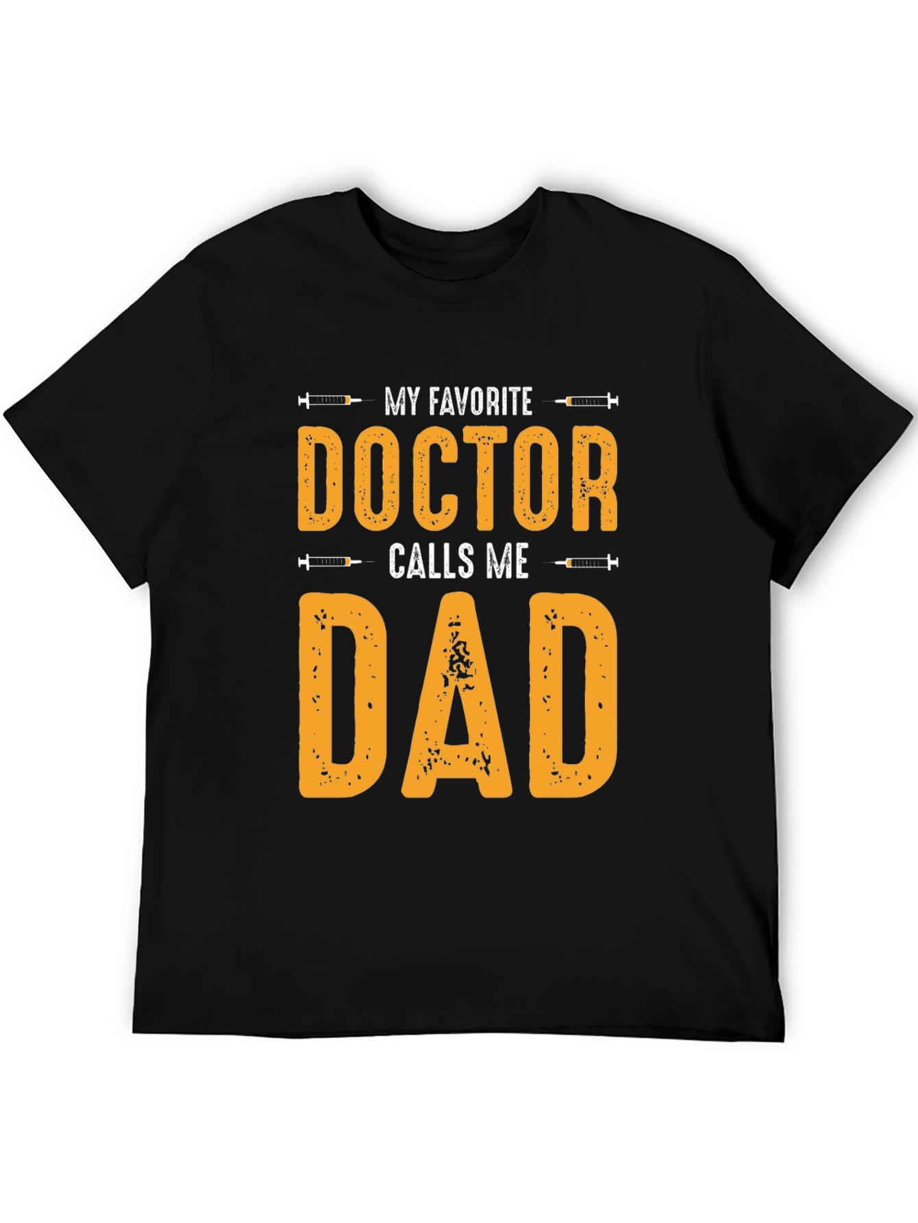 Black My Favorite Doctor Calls Me Dad T-Shirt view 5