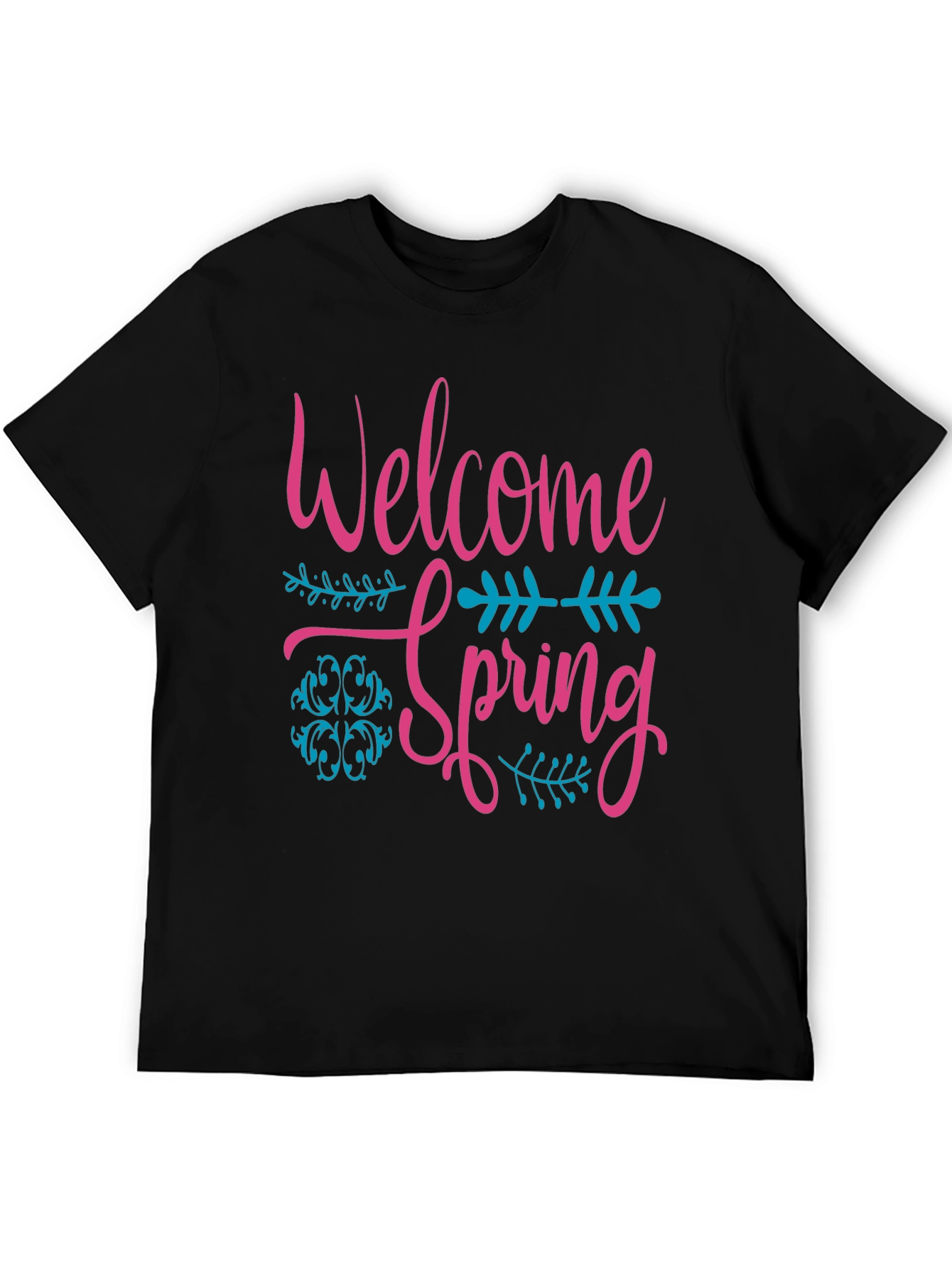 Black Welcome Spring Graphic Tee view 5