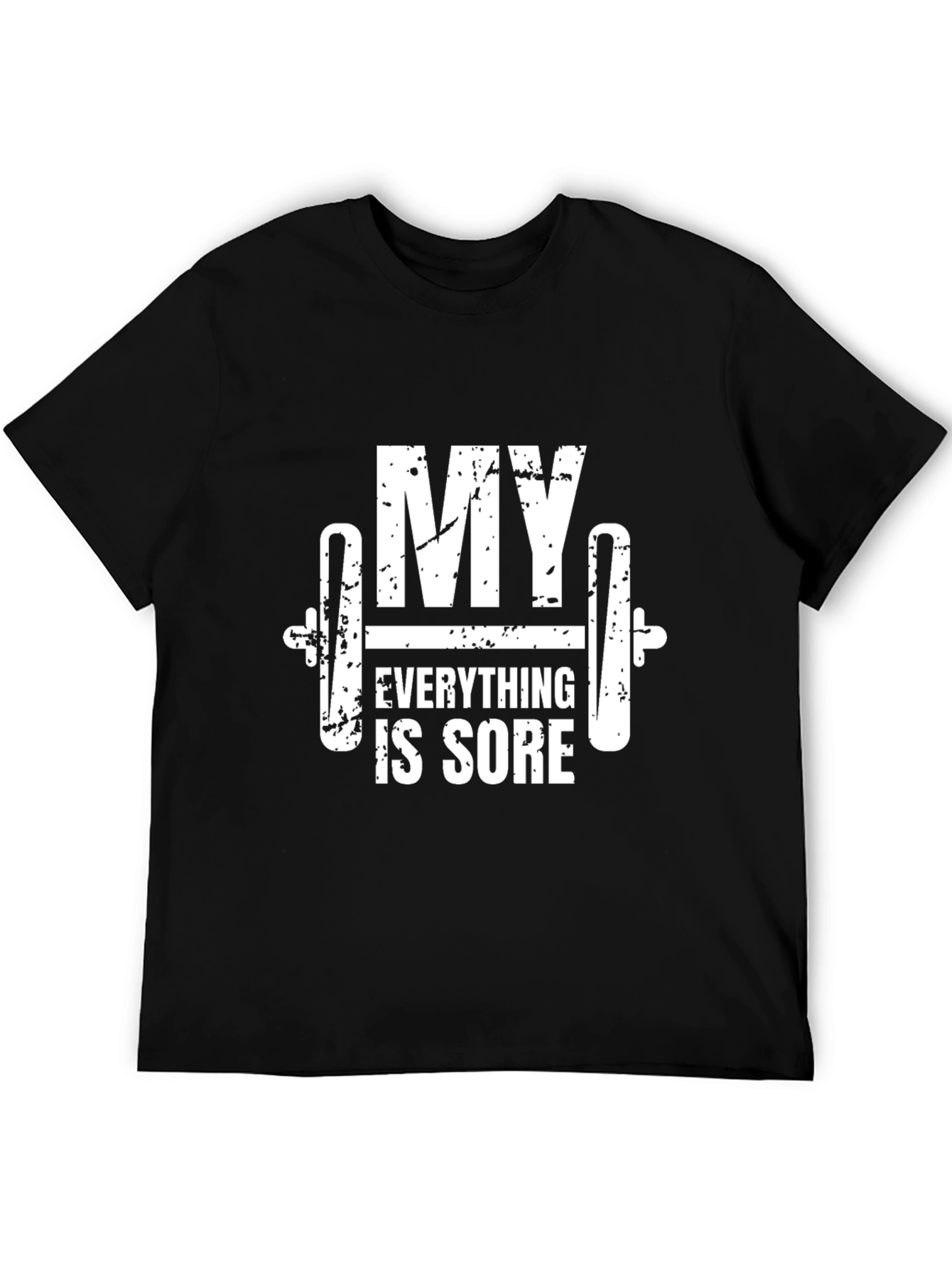 Black My Everything Is Sore Gym T-Shirt view 5