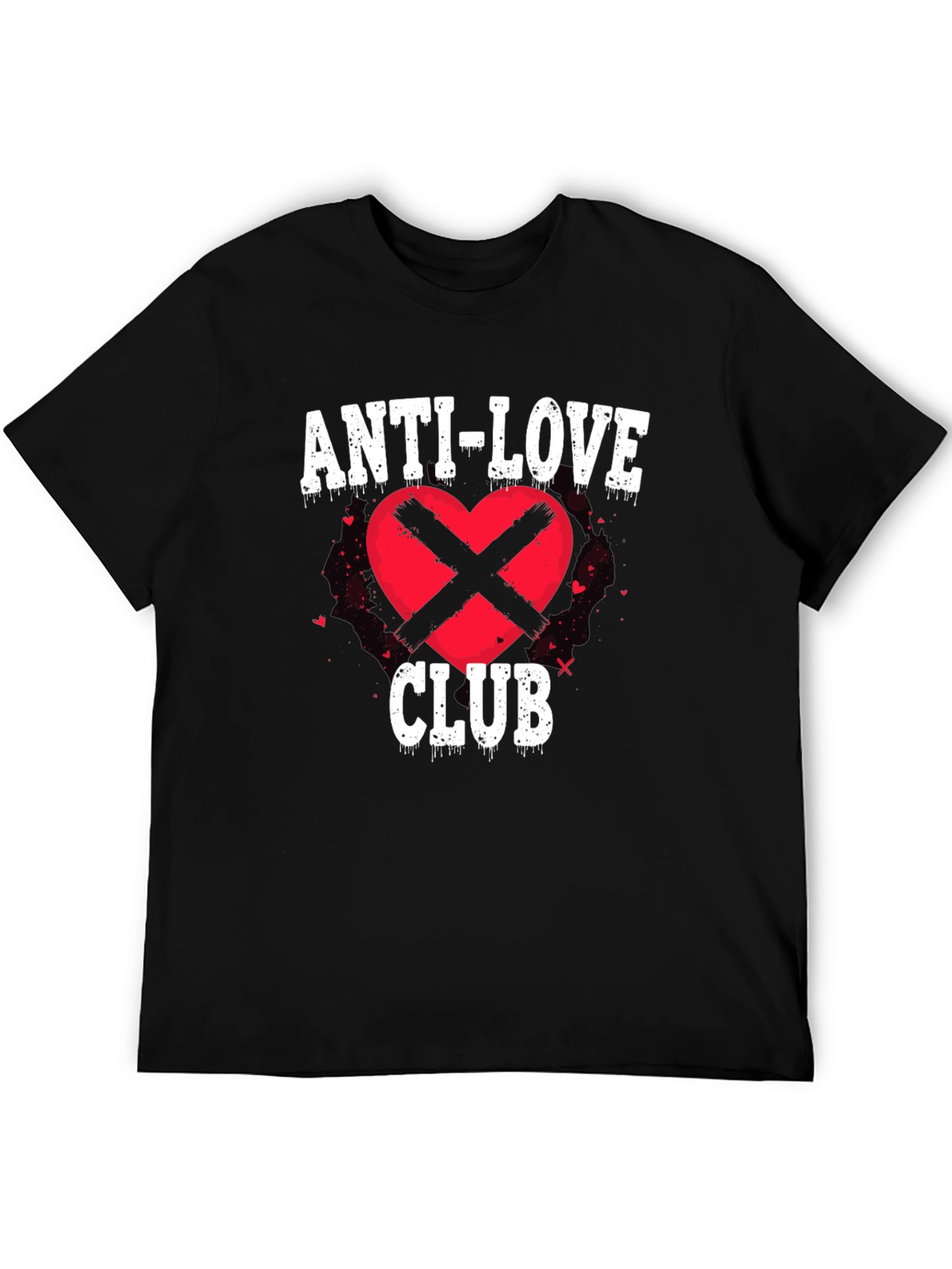 Black Anti-Love Club Graphic T-Shirt view 5