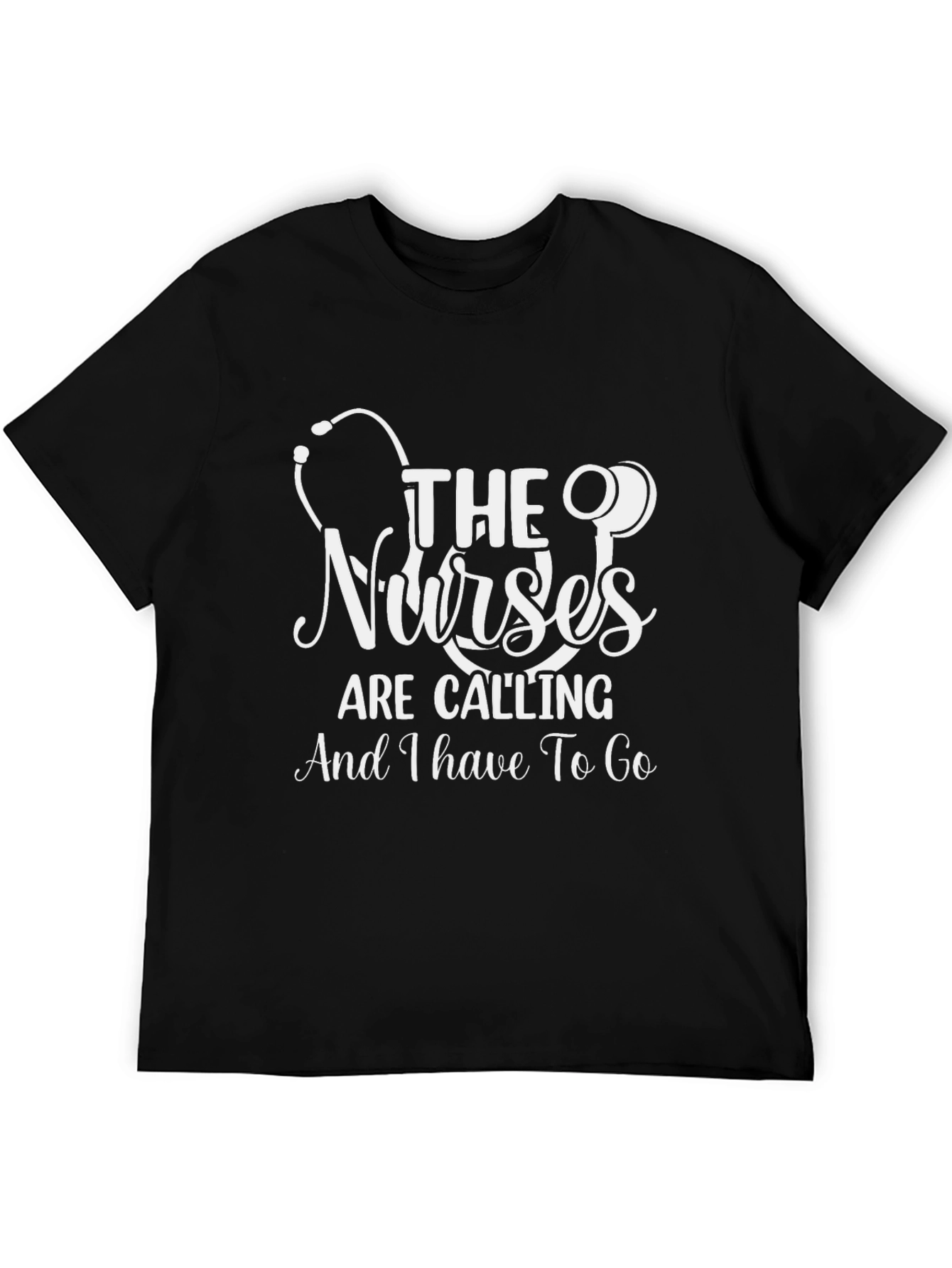 Black Nurses Are Calling T-Shirt - Black Cotton Blend view 5