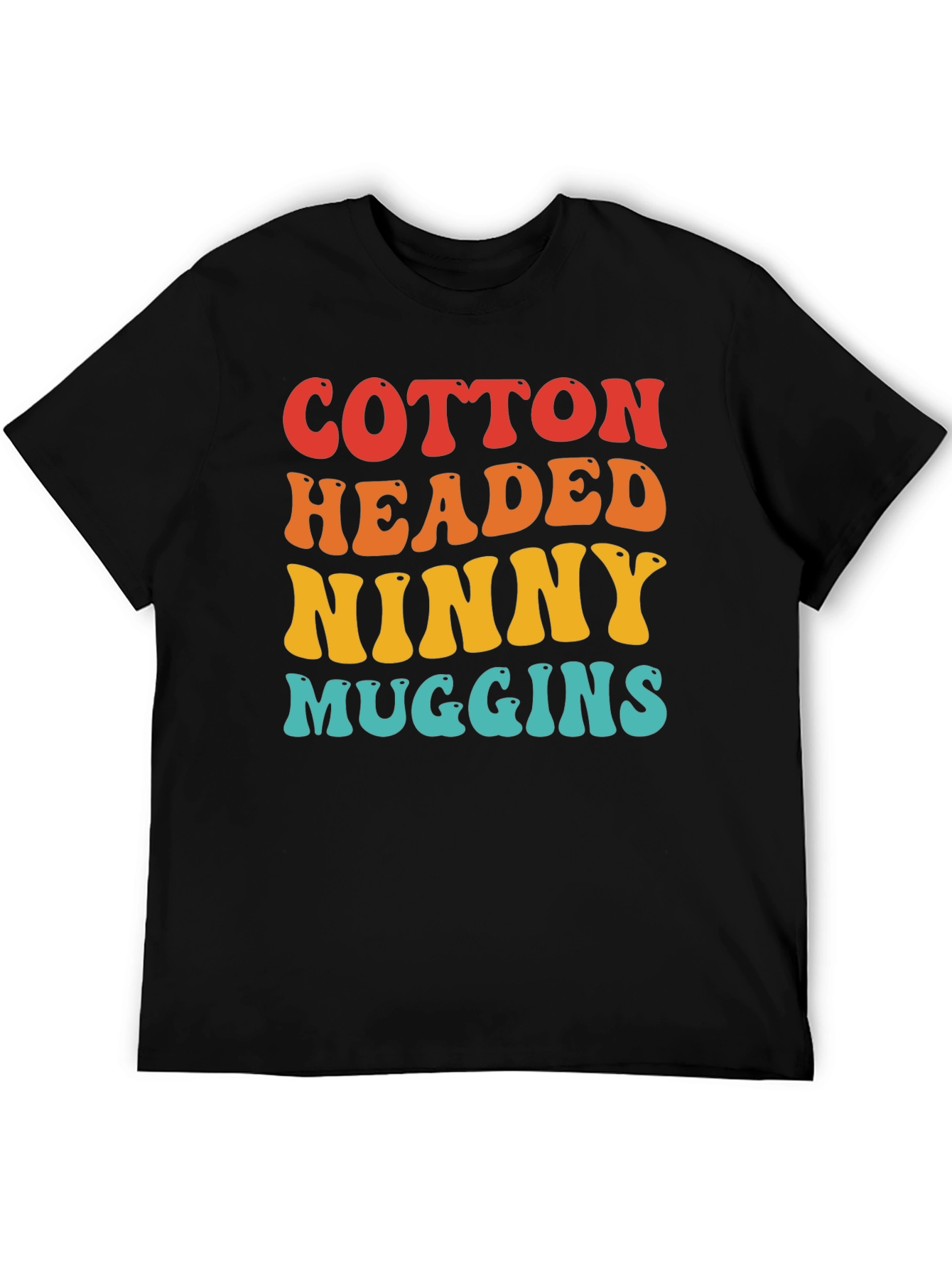 Black Cotton Headed Ninny Muggins Graphic Tee view 5
