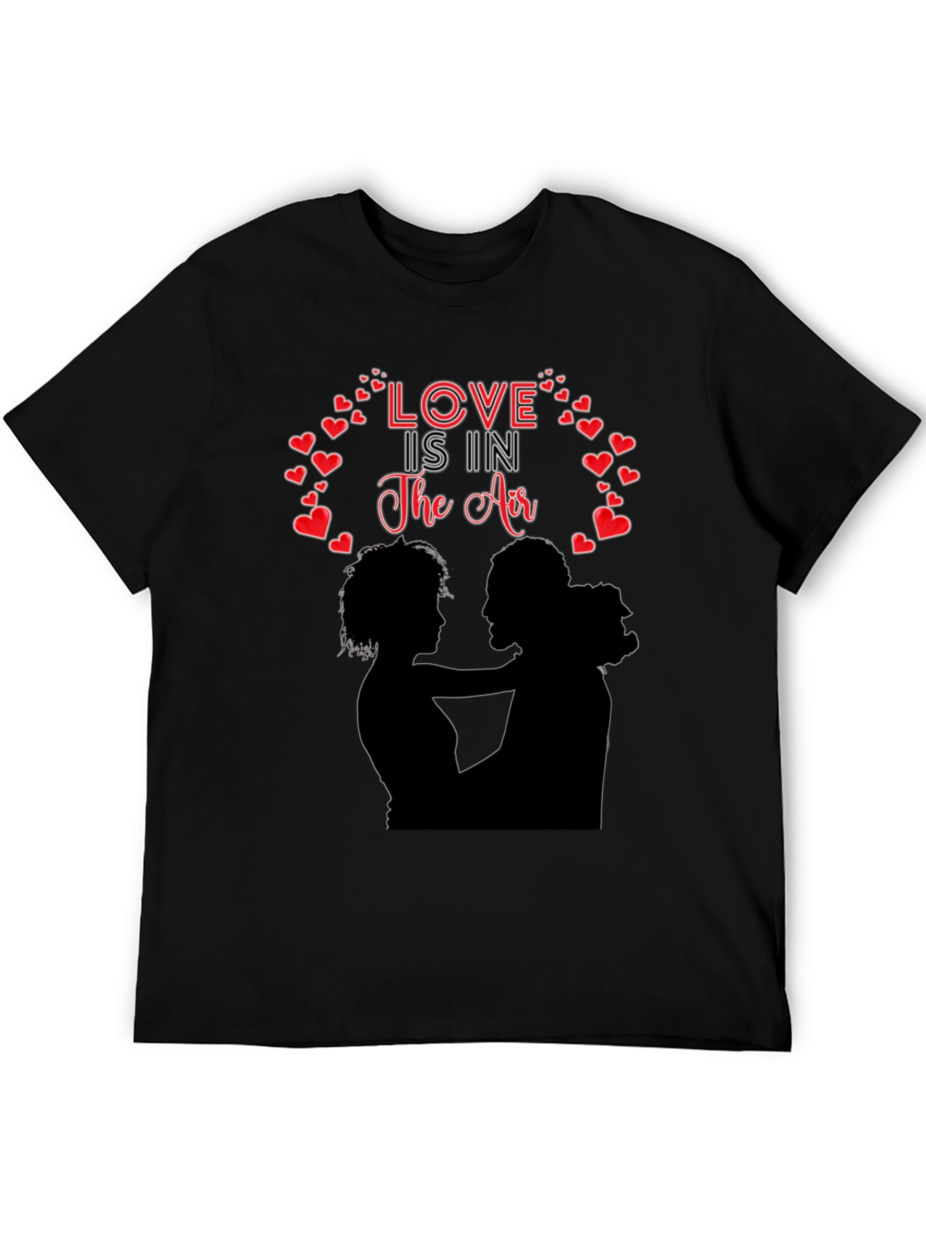 Black Love is in the Air Graphic T-Shirt view 5