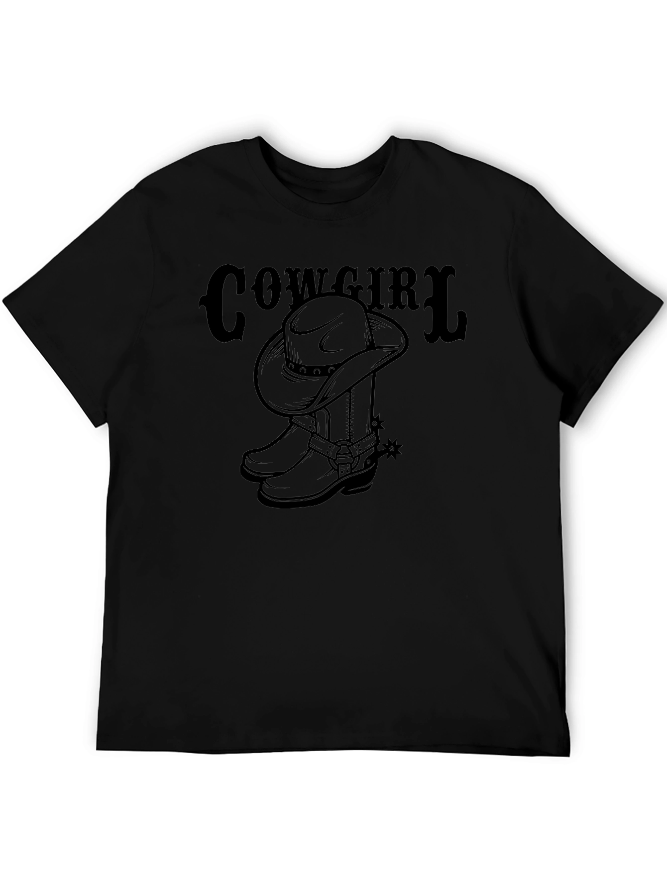Cowgirl Hat & Boots Graphic T-Shirt - 5