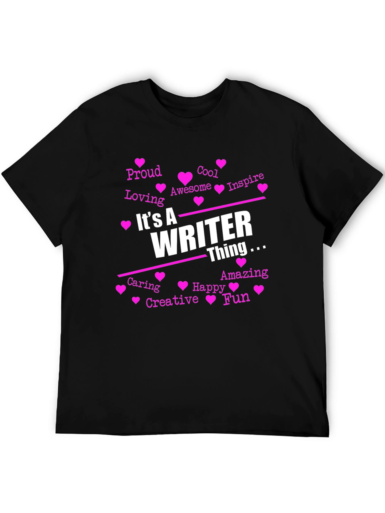Black It's A Writer Thing T-Shirt view 5