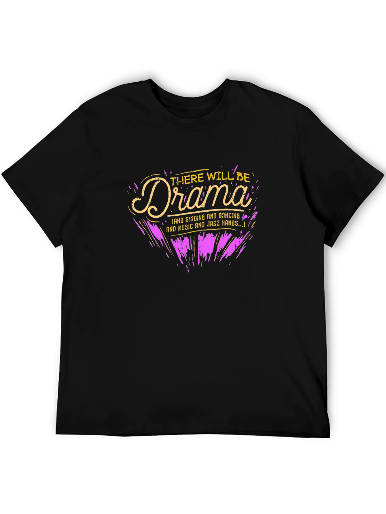 Black There Will Be Drama T-Shirt view 5