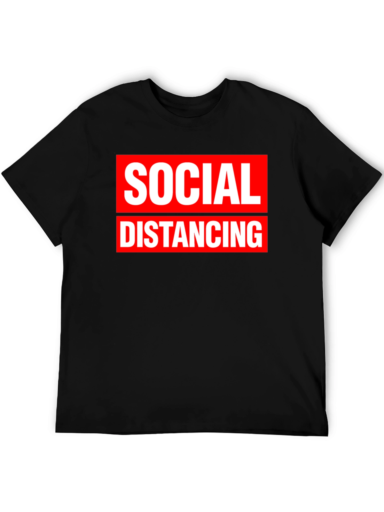 Social Distancing Graphic Tee - Black - 5