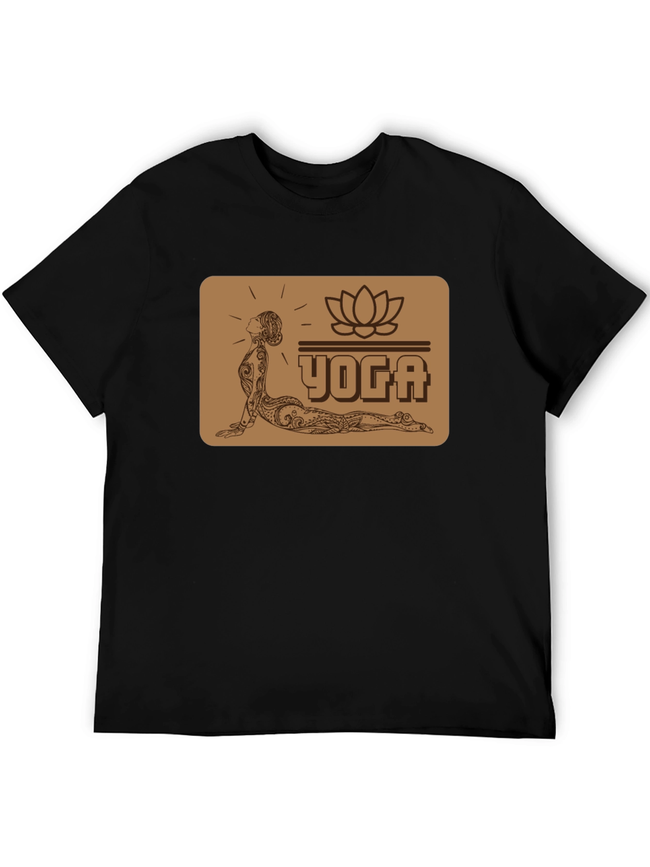 Black Yoga Graphic T-Shirt view 5