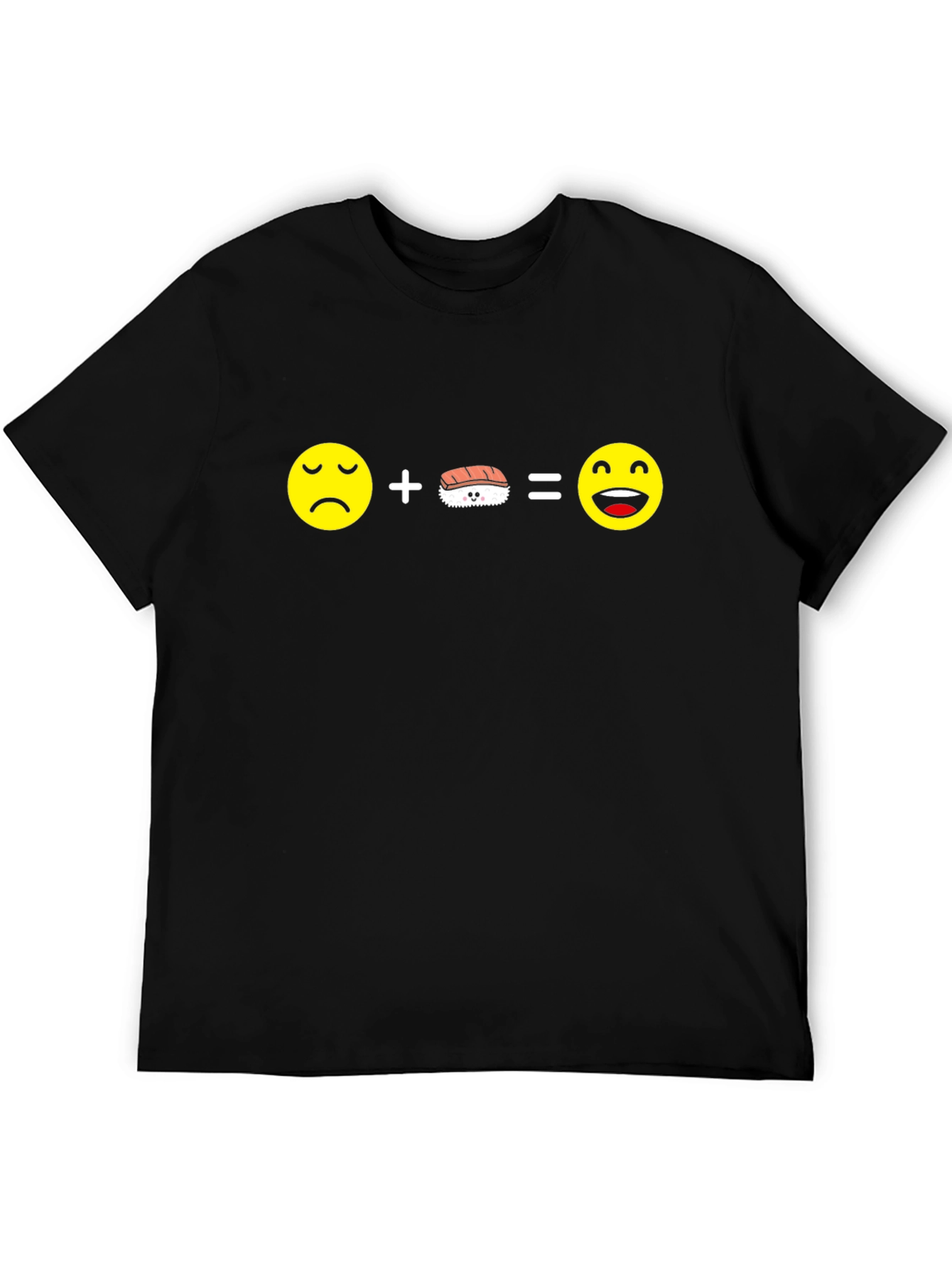 Black Sushi Makes Me Happy T-Shirt view 5