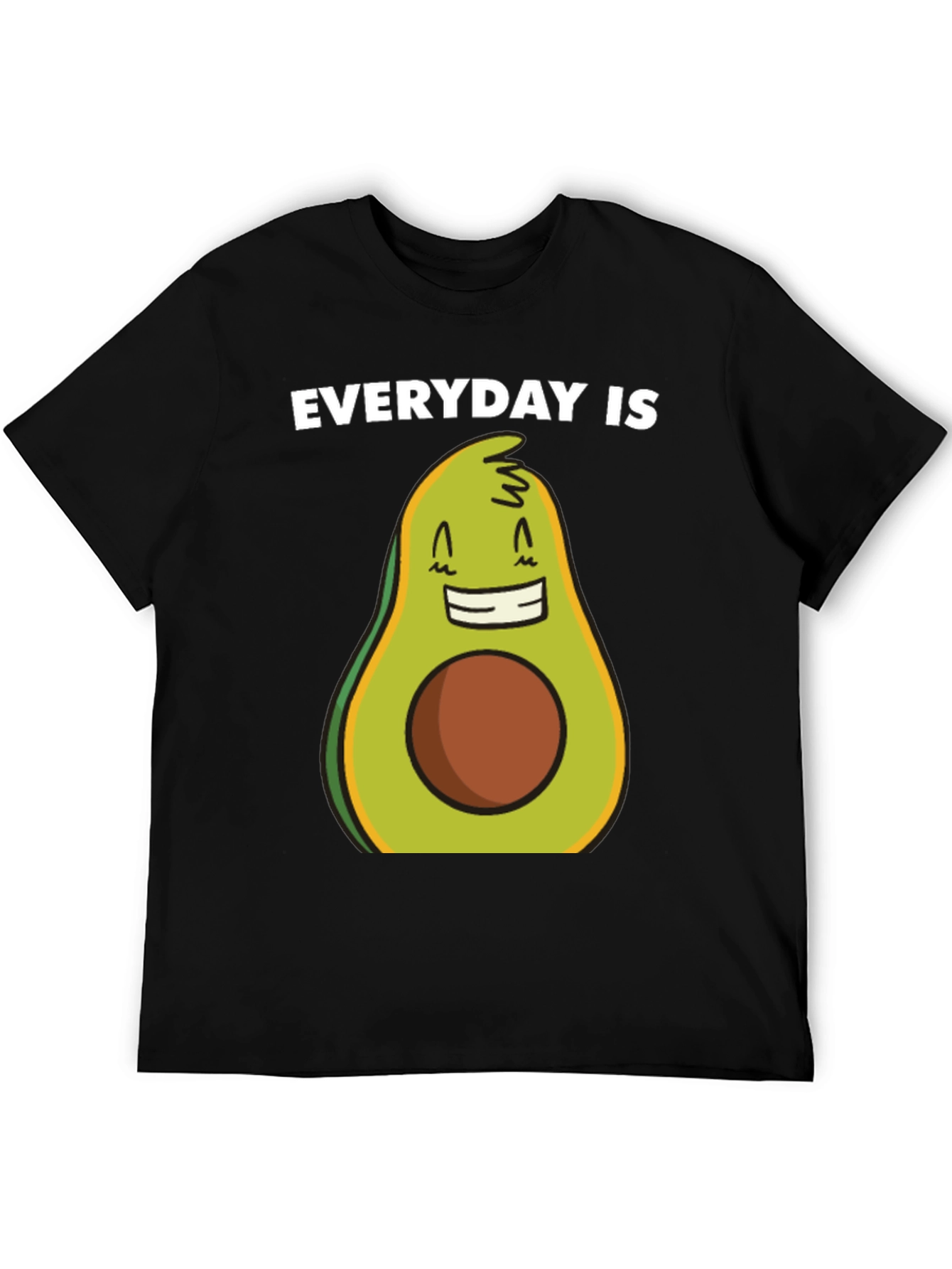 Black Everyday is Avocado T-Shirt - Funny Graphic Tee view 5