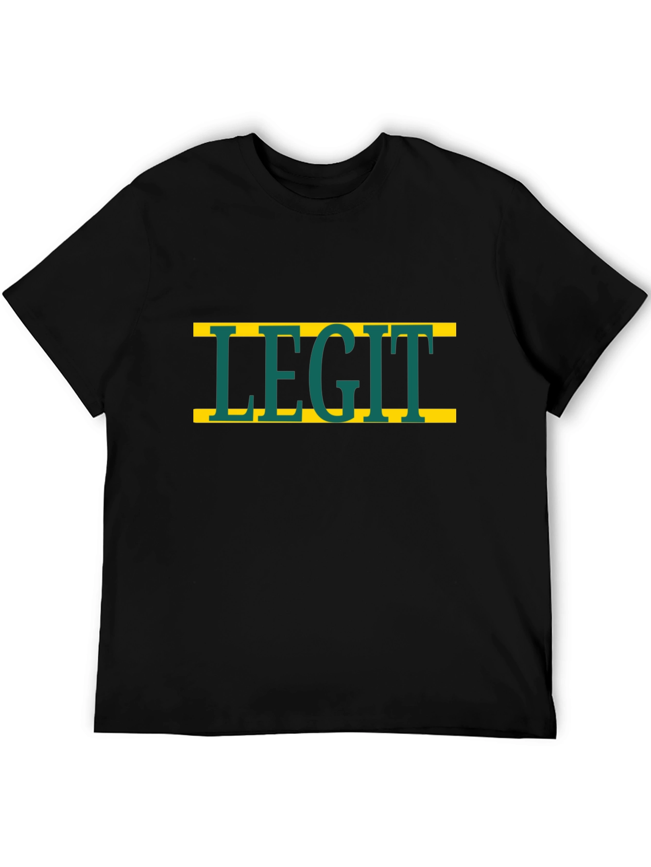 Black Legit Graphic Tee - Bold Statement T-Shirt view 5