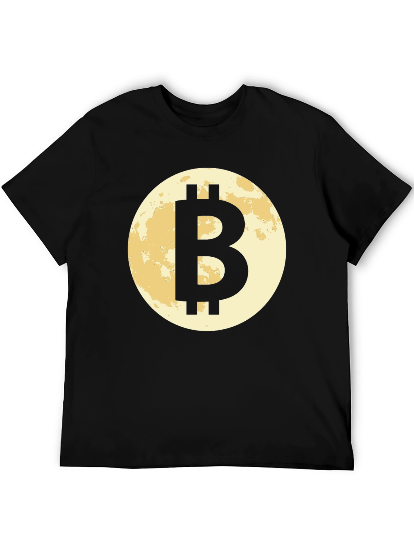 Black Bitcoin Moon Black T-Shirt Cryptocurrency BTC Crypto view 5