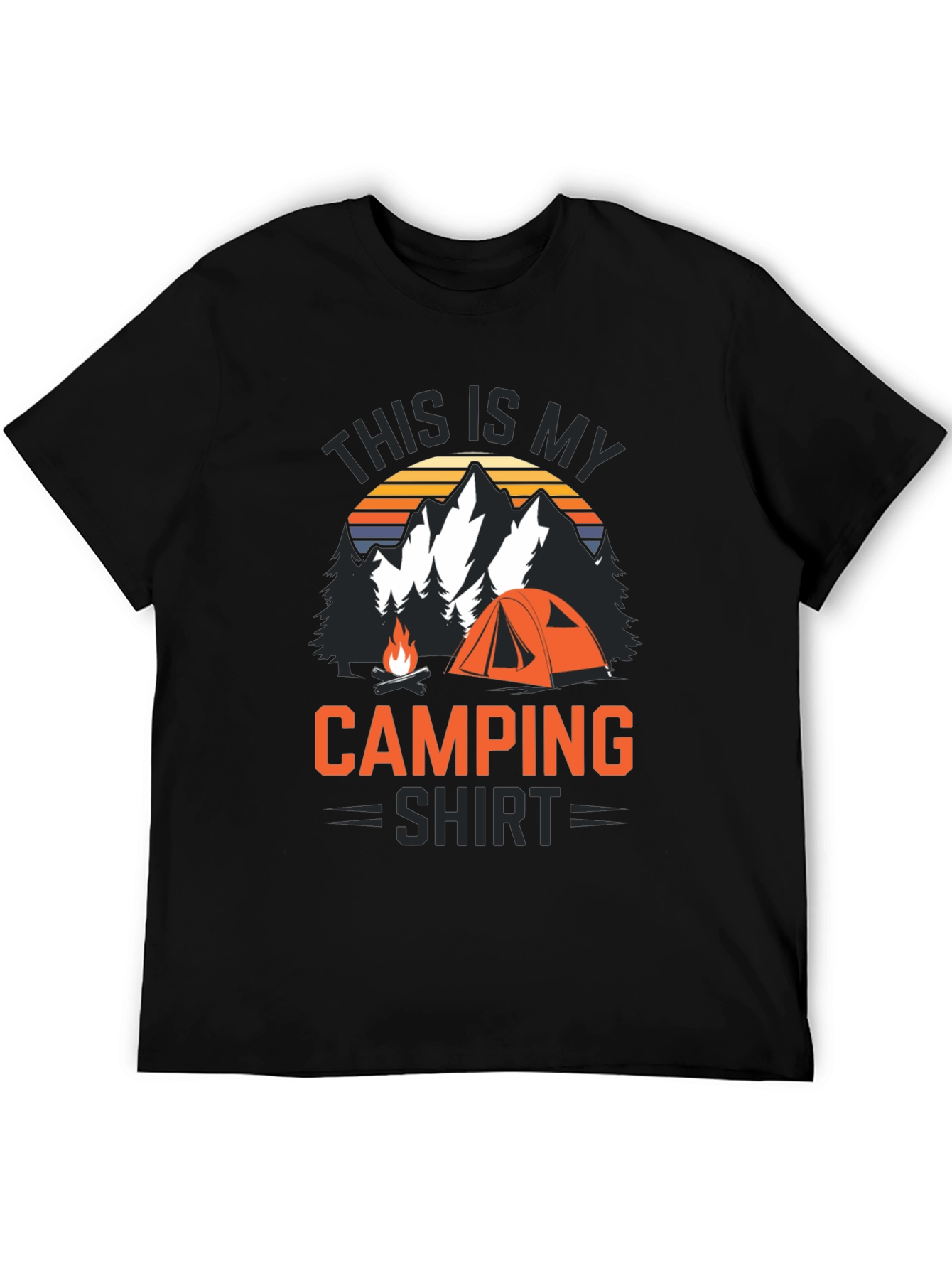 Black Camping Shirt - This is My Camping Shirt view 5