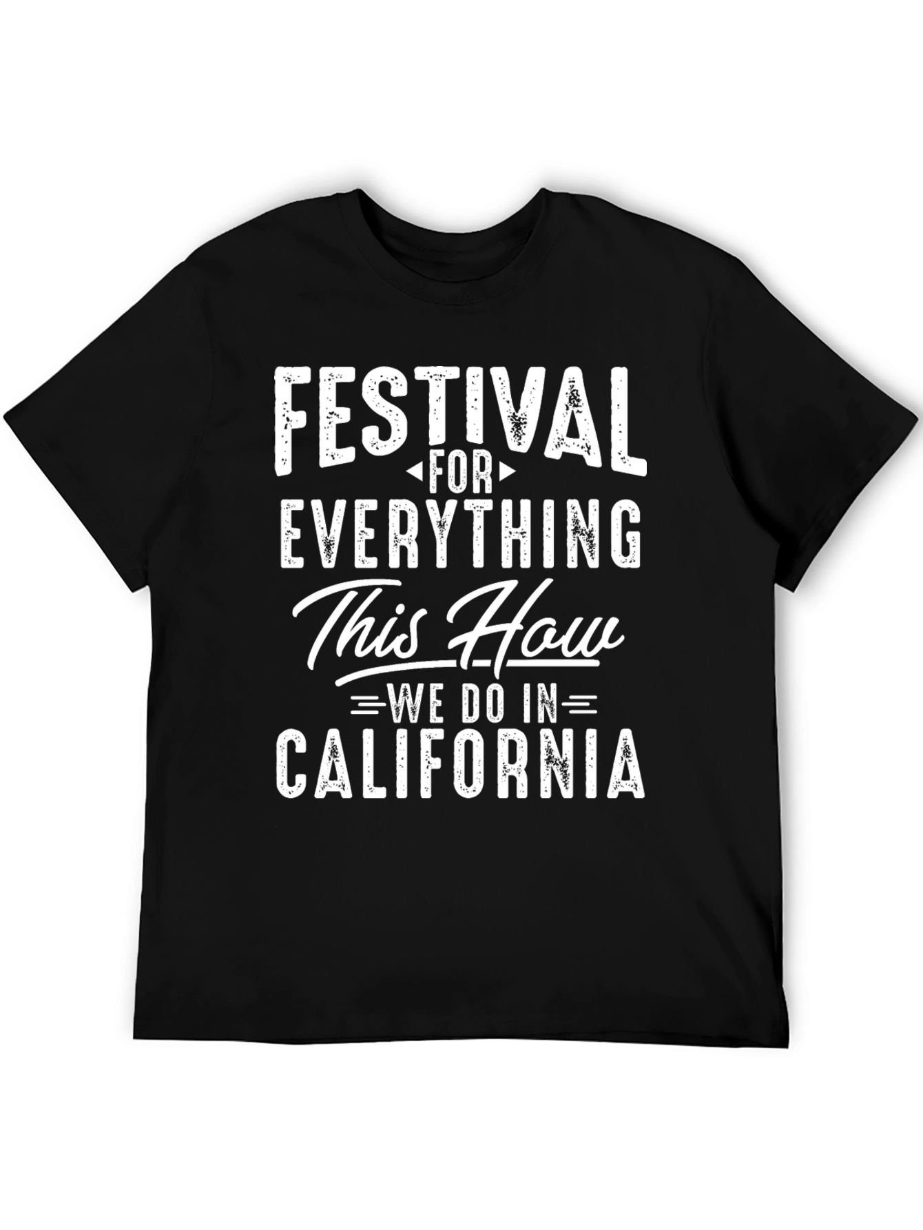 Black Festival Everything California Graphic Tee - Black view 5