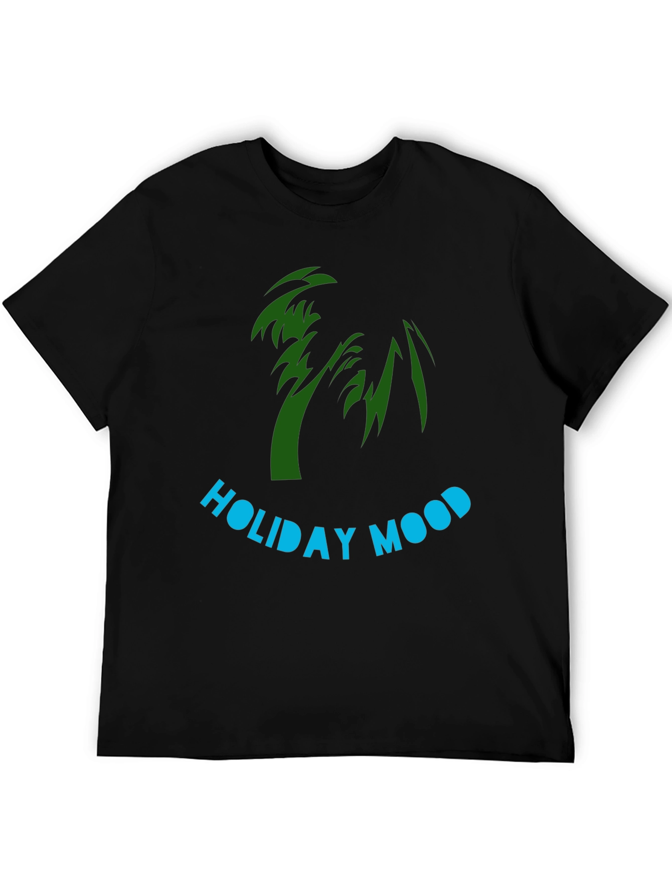 Black Holiday Mood Graphic Tee view 5