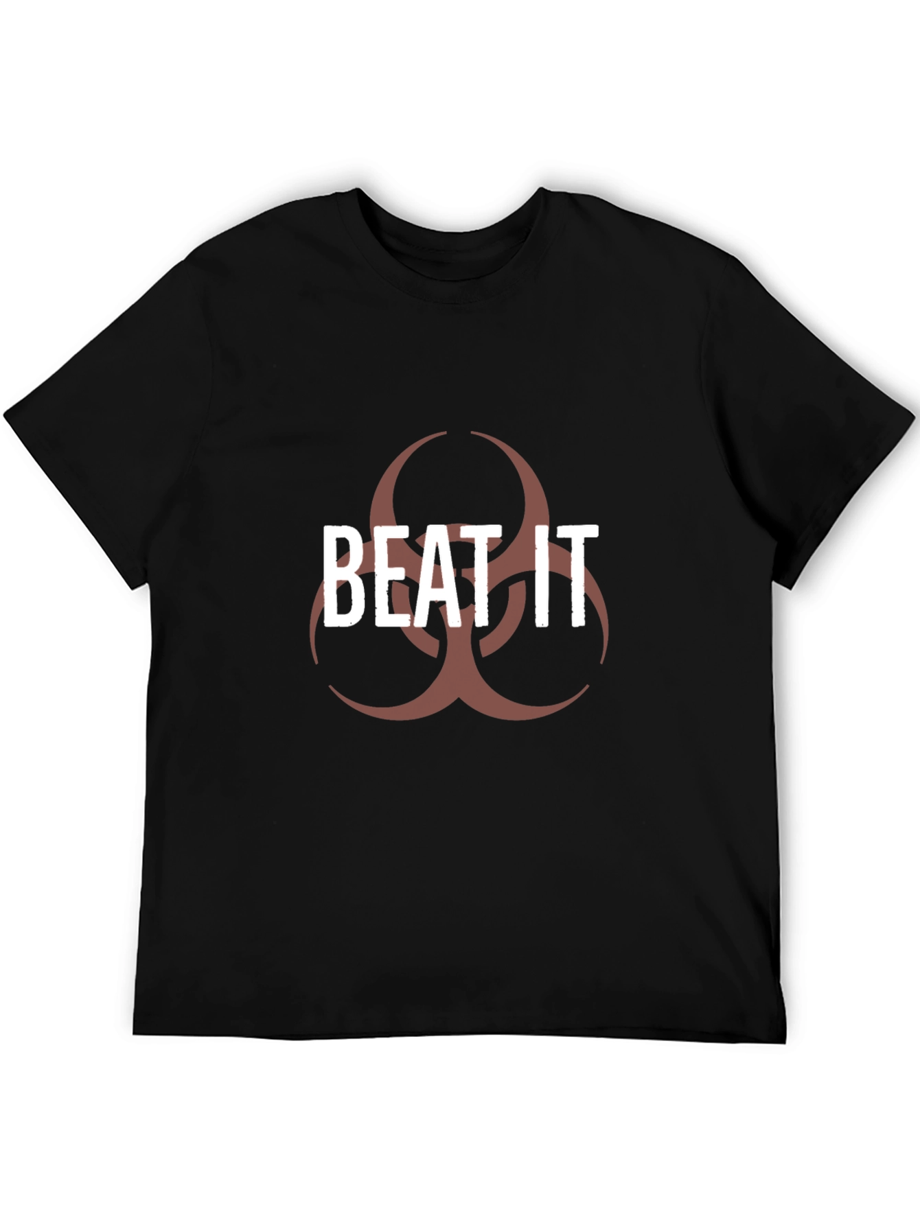 Black Beat It Biohazard T-Shirt - Bold Graphic Tee view 5