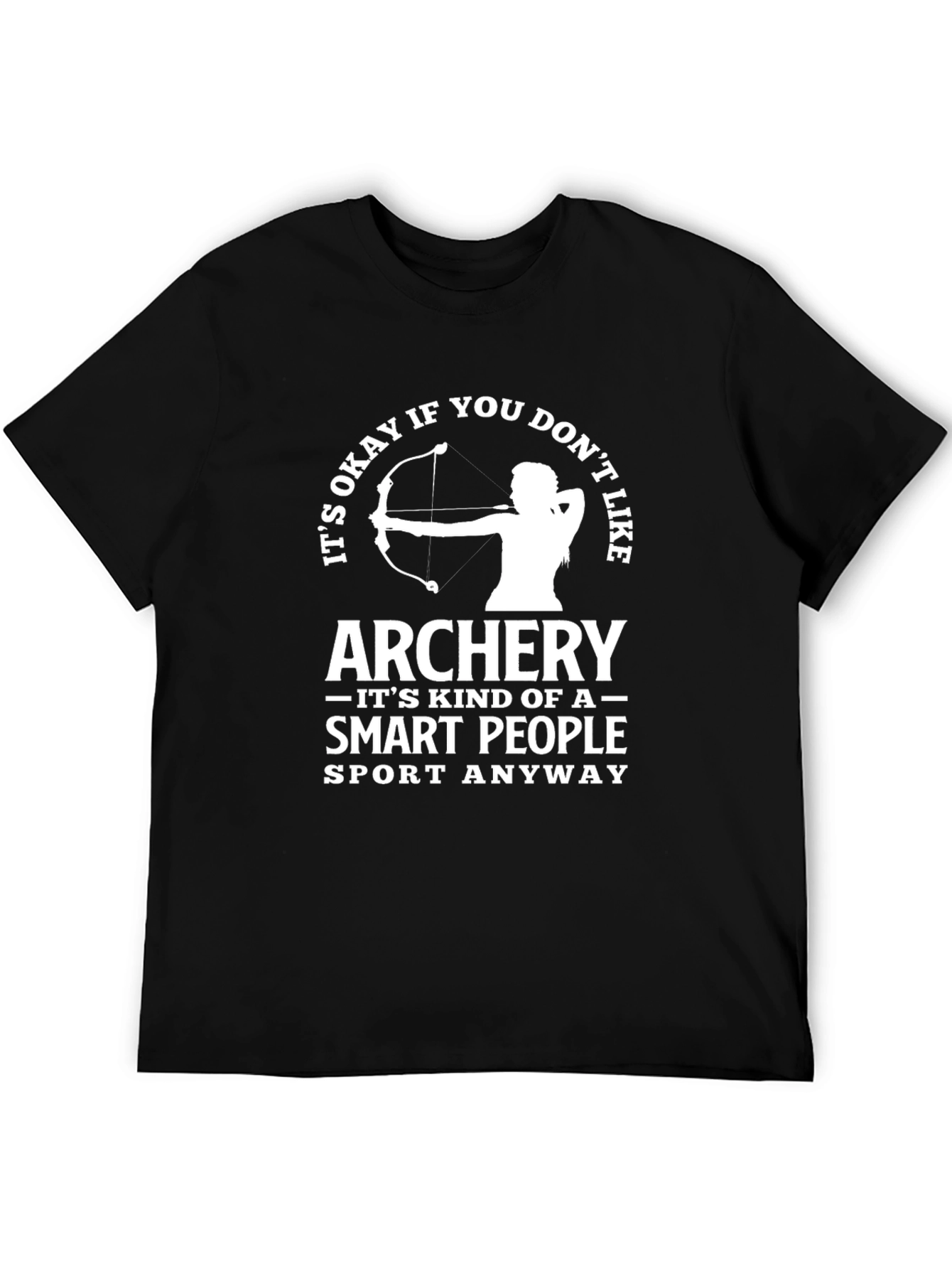 Black Archery Smart People Sport T-Shirt view 5