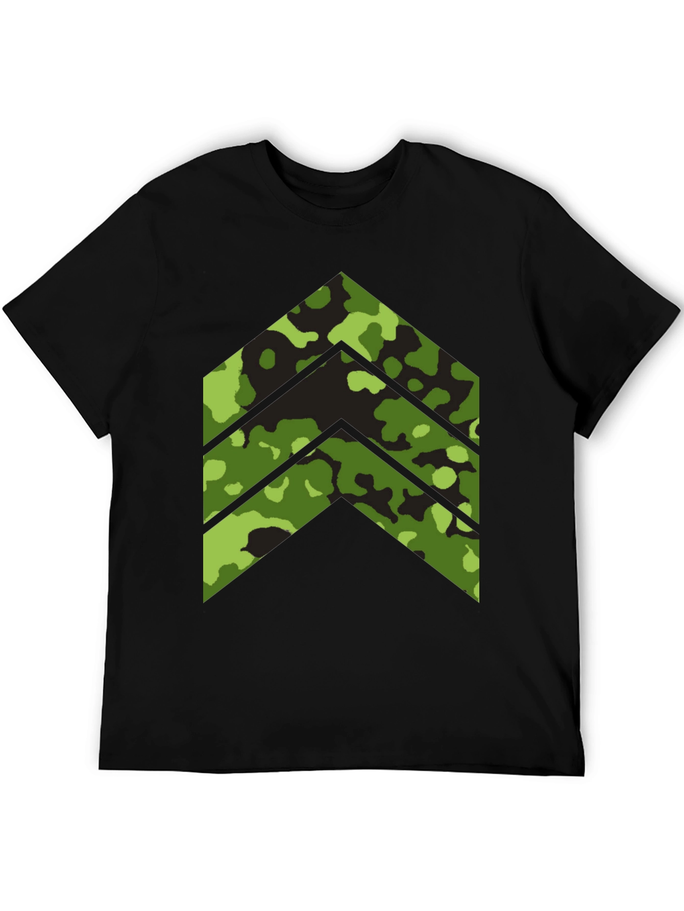 Black Camo Arrow Graphic Tee - Stylish Menswear view 5