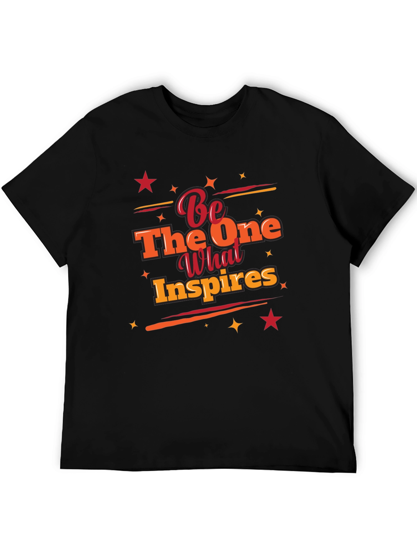Black Inspirational Graphic Tee - Be The One What Inspires view 5