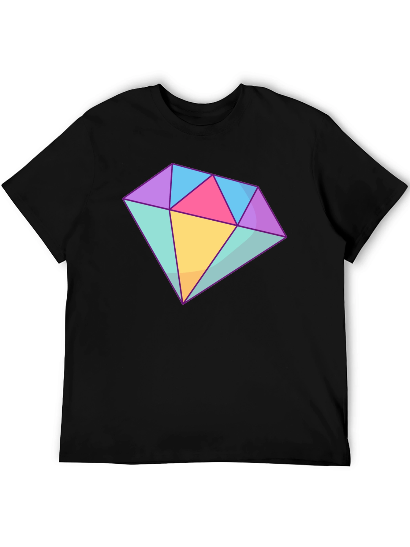 Black Diamond Graphic Tee - Stylish Cotton Blend T-Shirt view 5