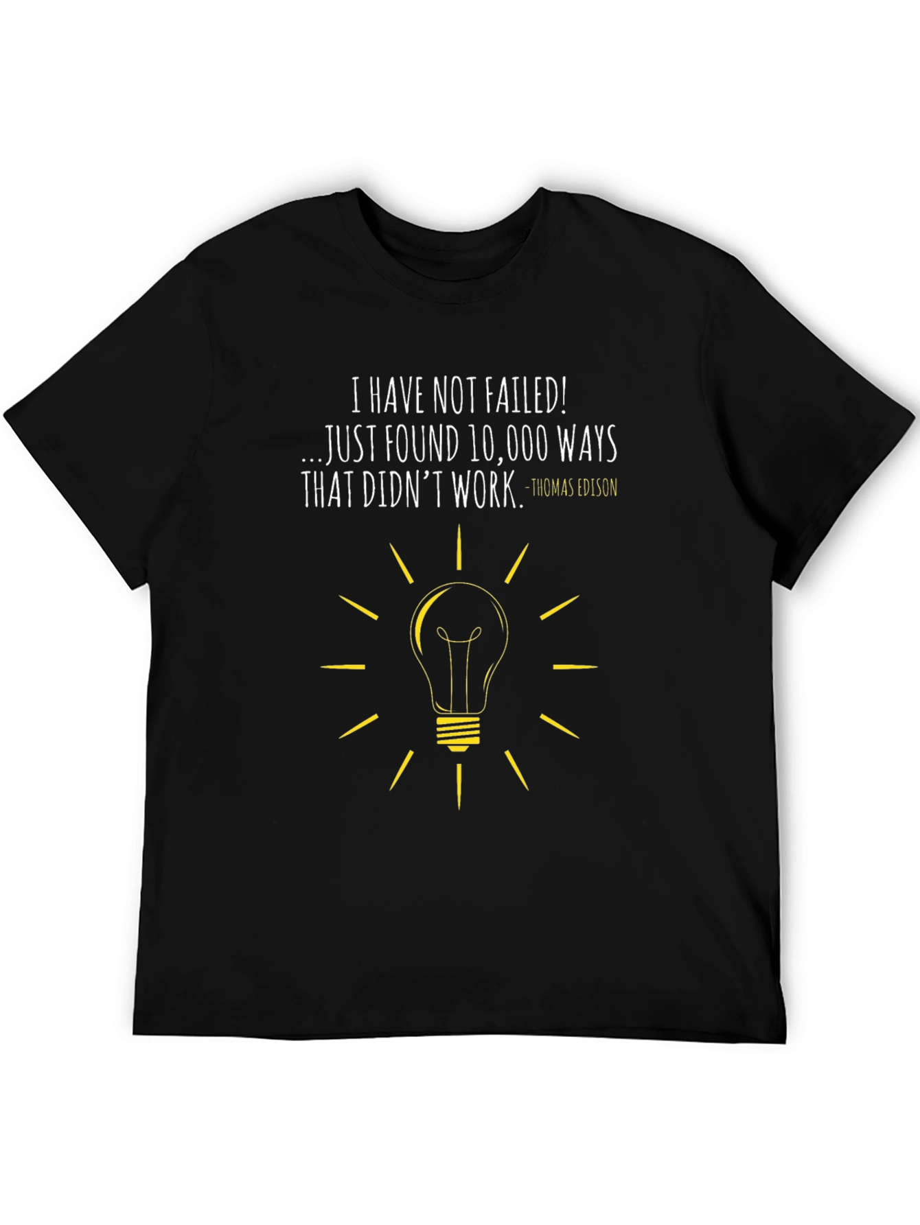 Black I Have Not Failed T-Shirt view 5