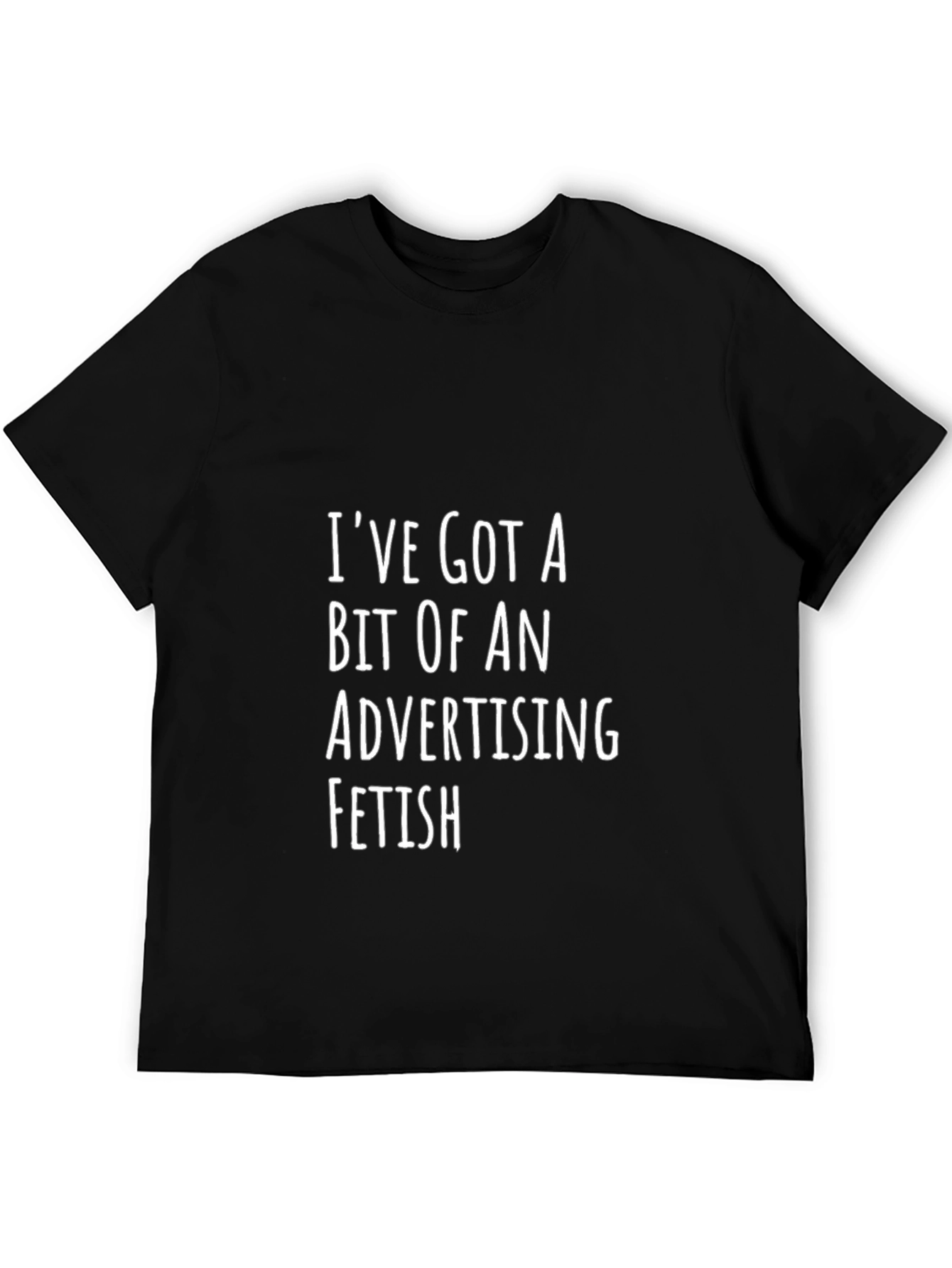 Black Advertising Fetish Graphic T-Shirt - Funny Slogan Tee view 5