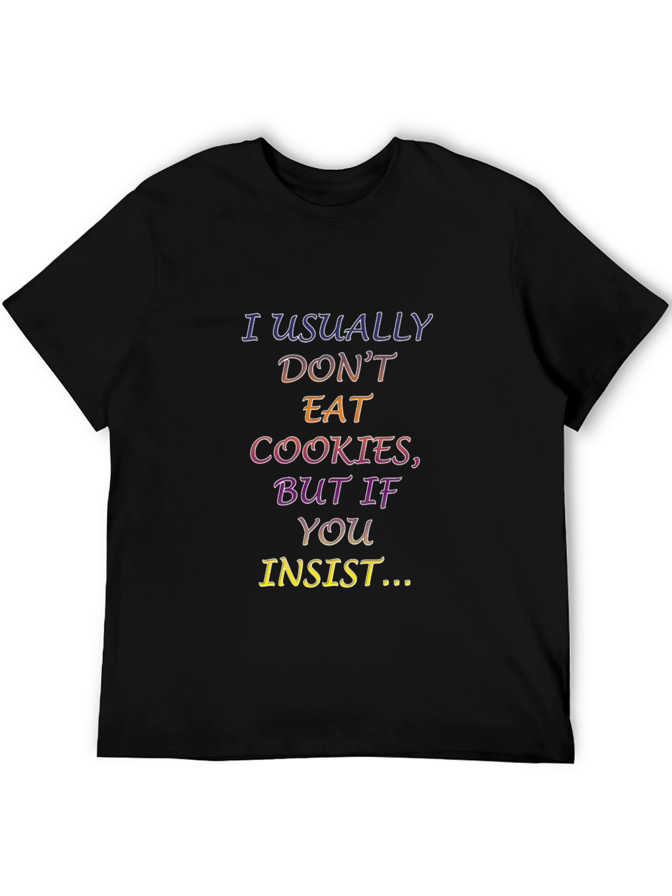 Black Cookie Lover's Novelty T-Shirt view 5