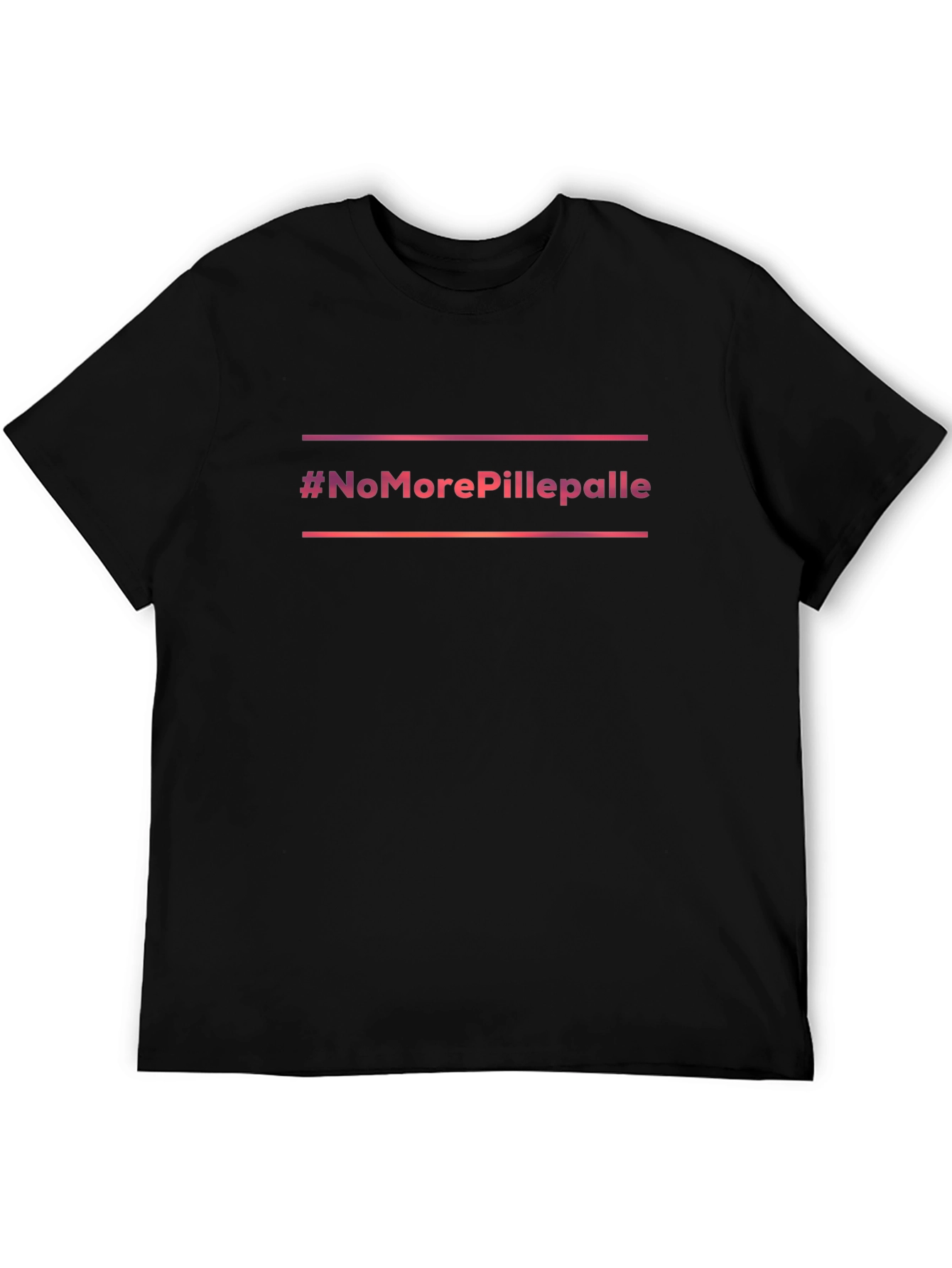 Black #NoMorePillepalle Black Graphic Tee view 5