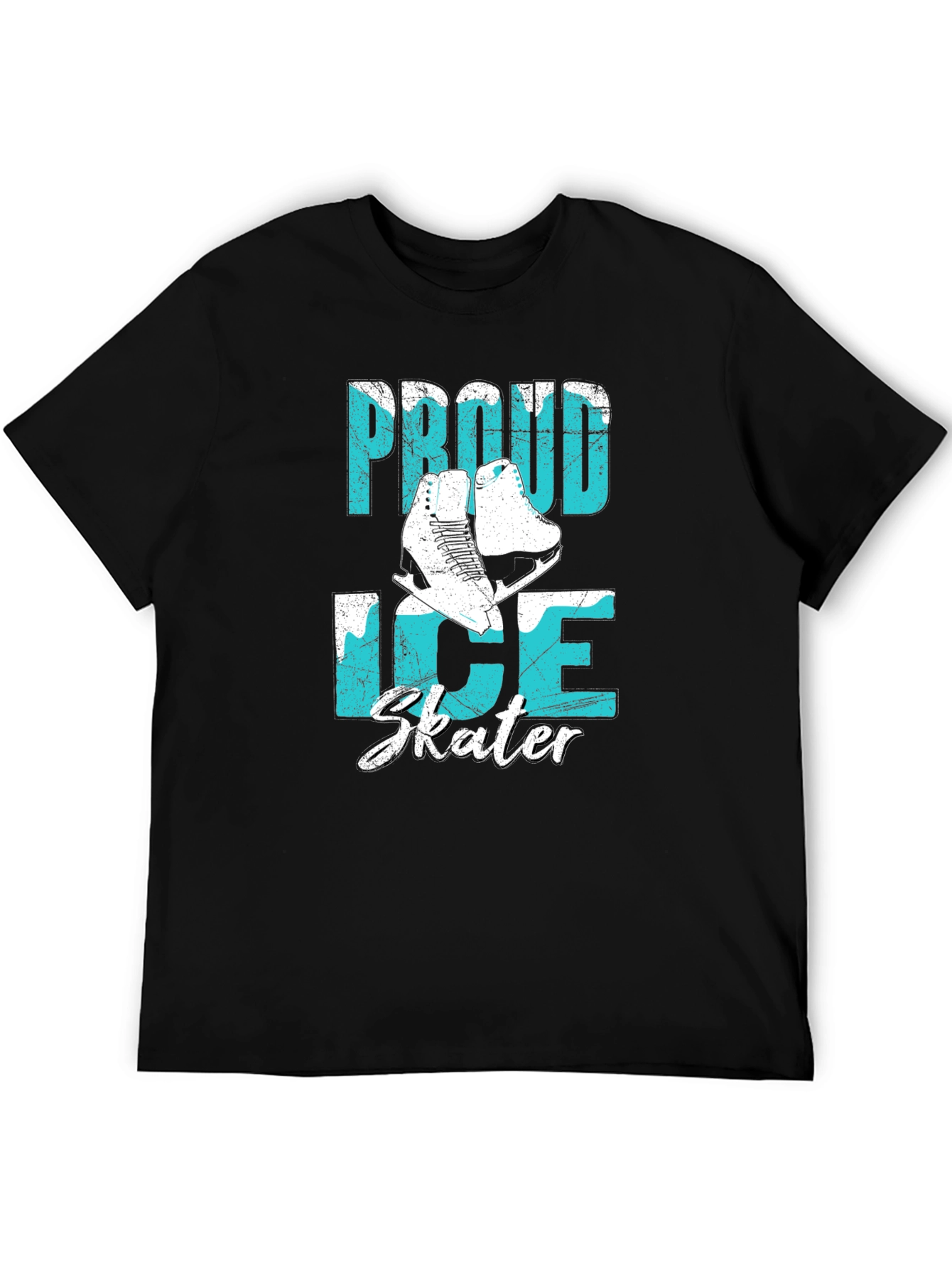 Black Proud Ice Skater Graphic T-Shirt view 5
