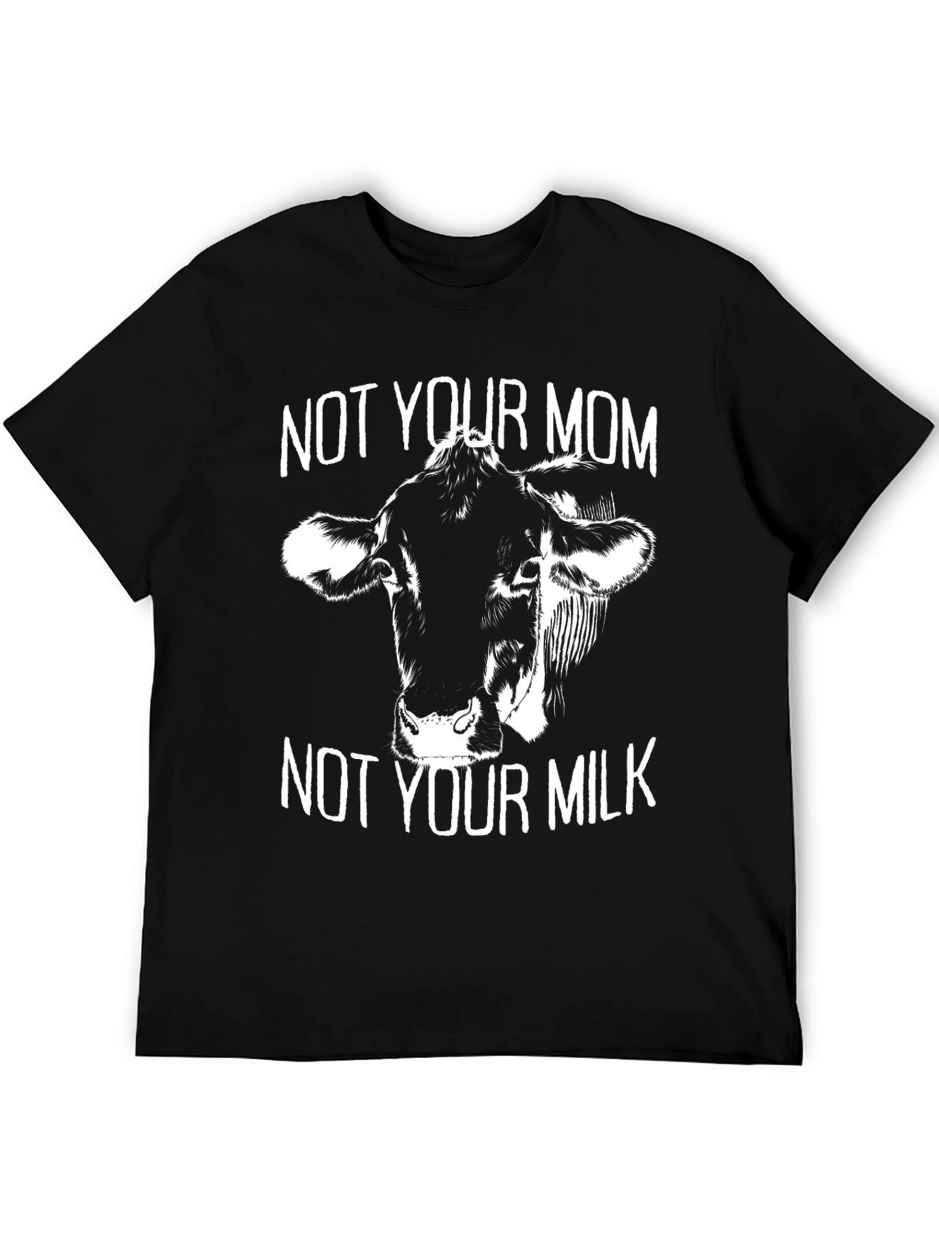 Black Not Your Mom, Not Your Milk Graphic Tee view 5