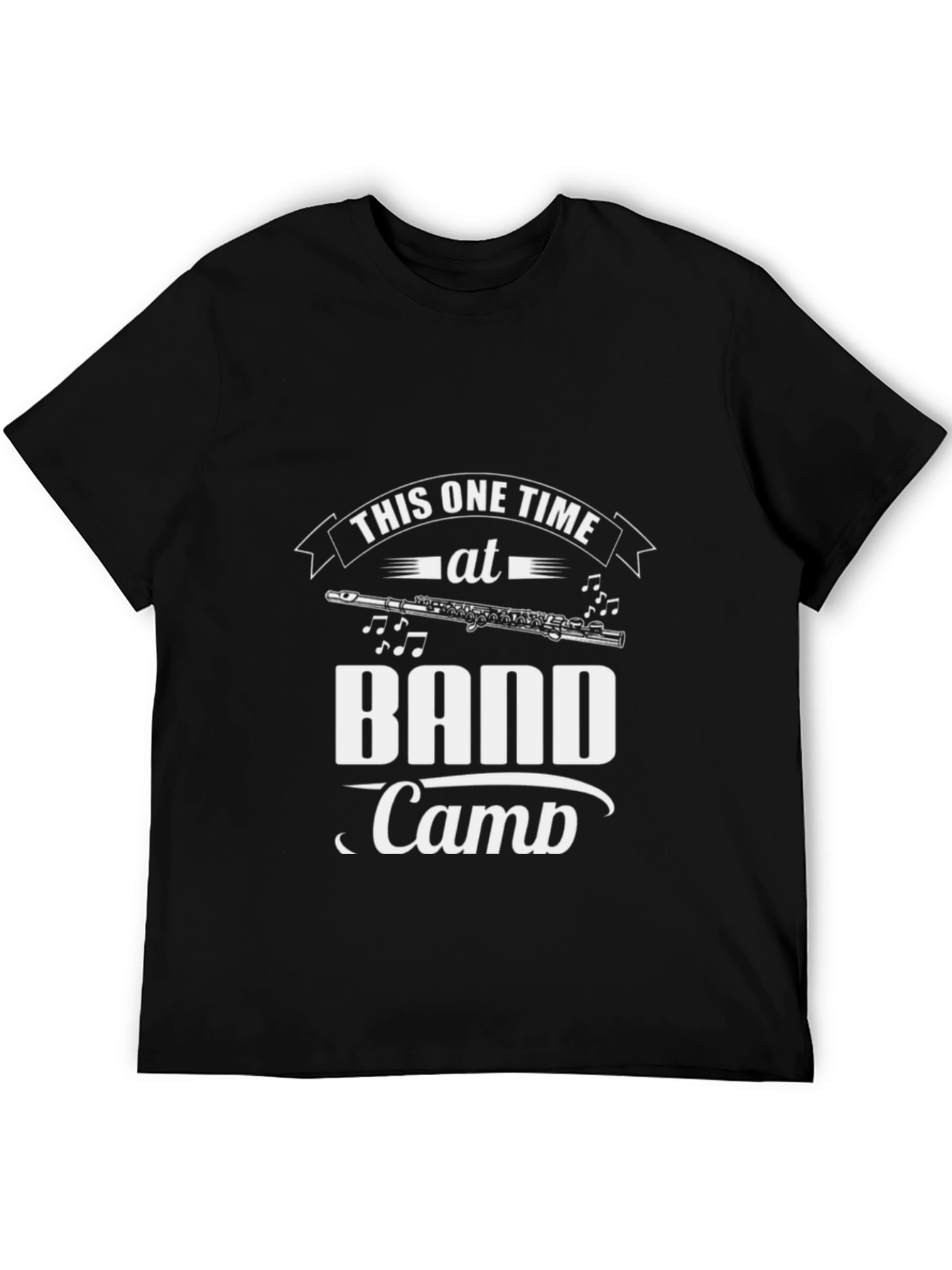 Black Band Camp Flute T-Shirt - Musician Humor Tee view 5