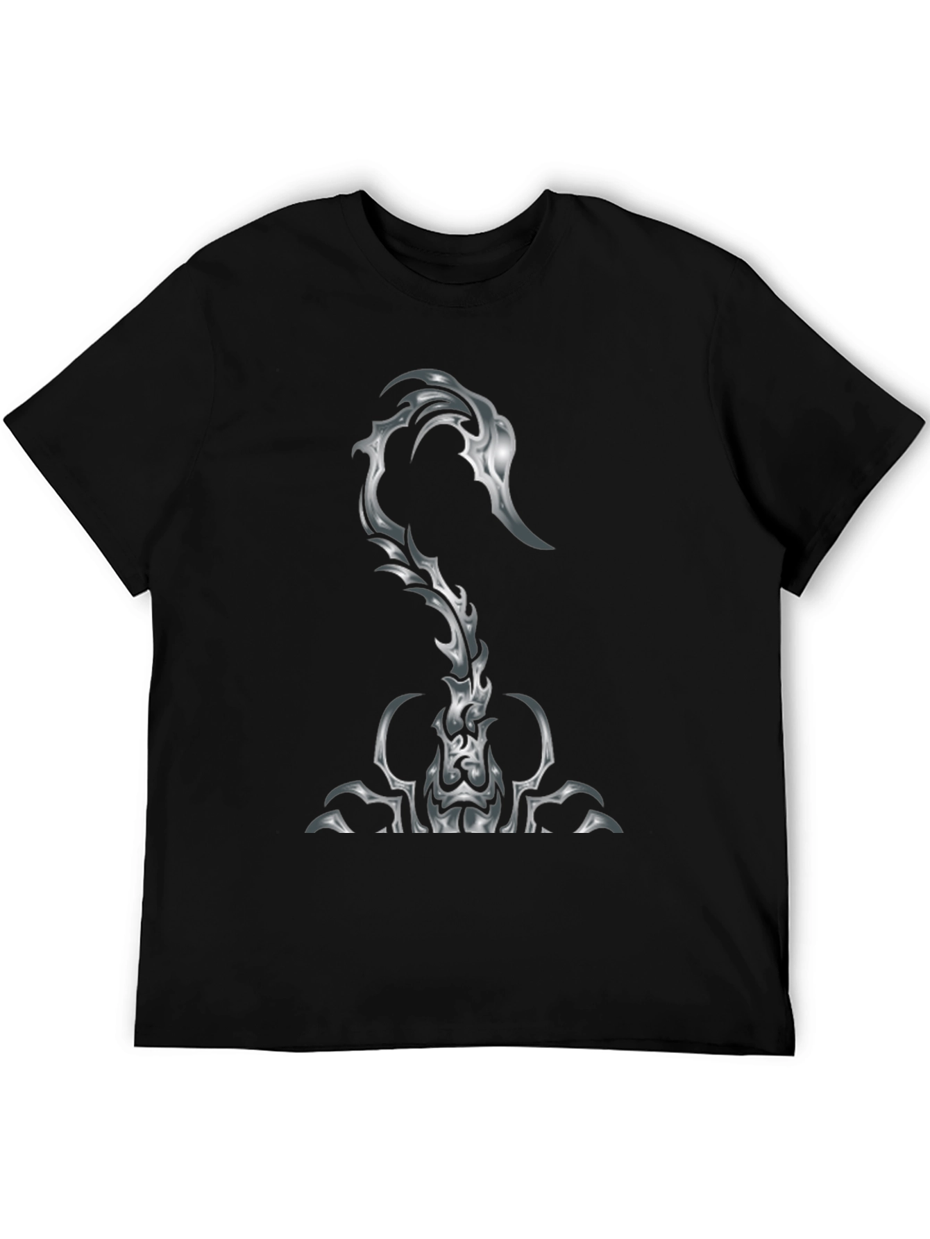 Black Scorpion Graphic Print Black T-Shirt view 5