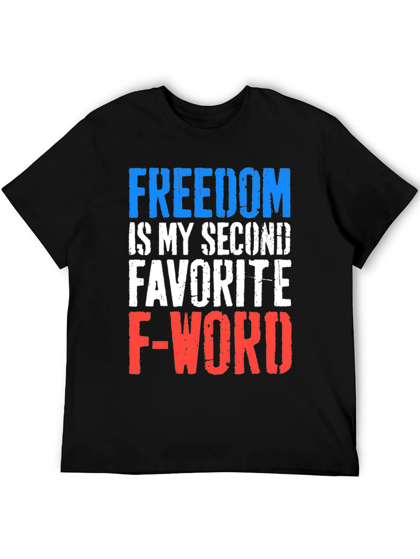 Black Freedom Funny Graphic Tee view 5