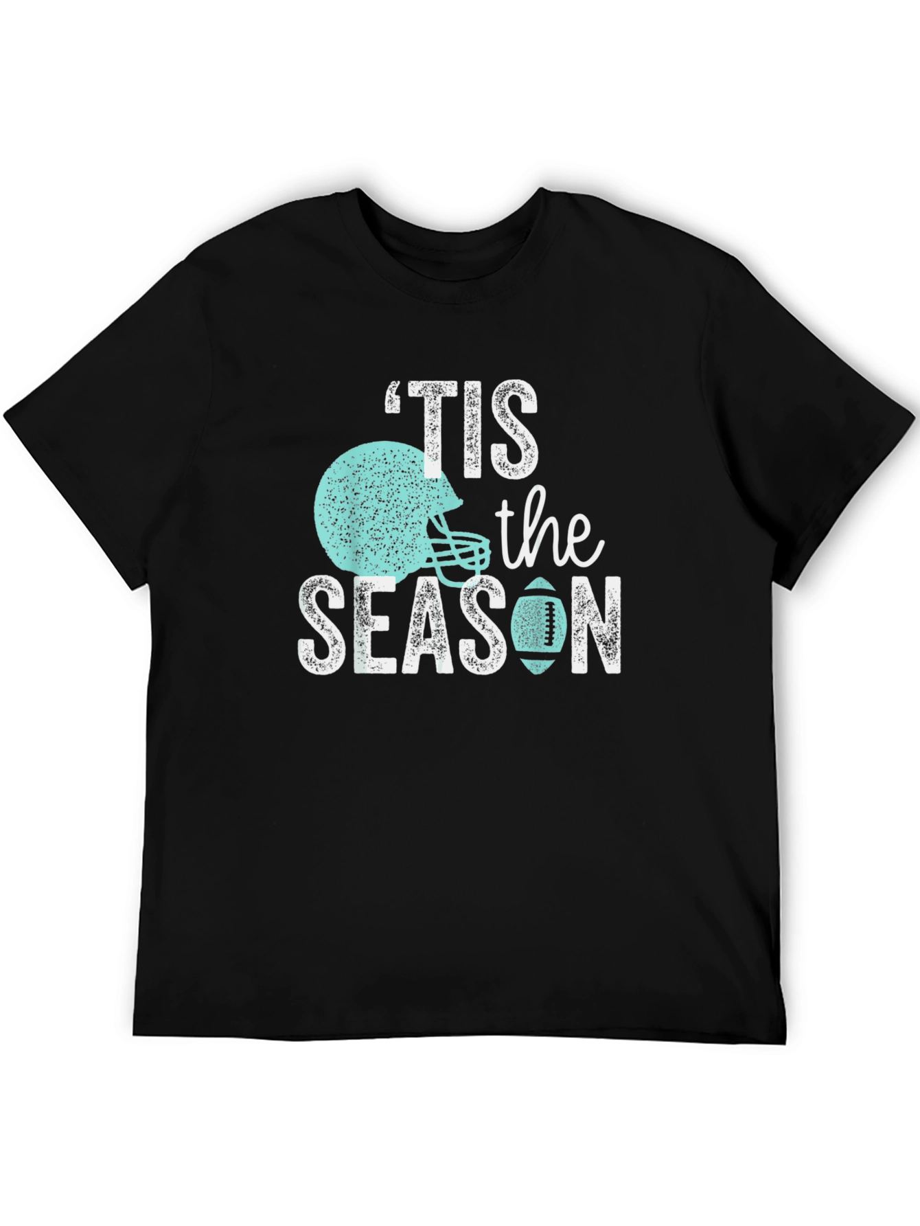 Black 'Tis The Season Football T-Shirt view 5