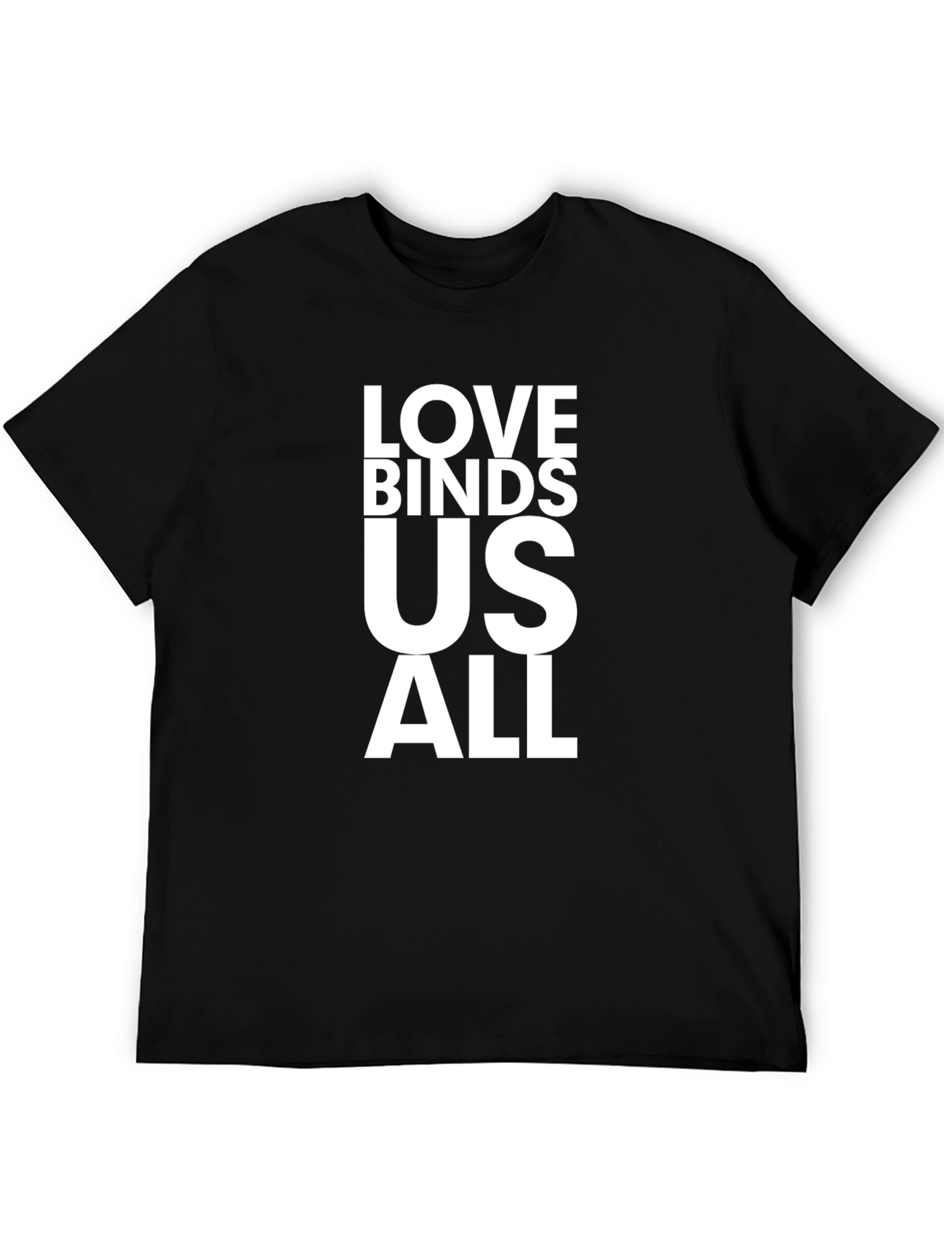 Black Love Binds Us All Graphic Tee - Black T-Shirt view 5