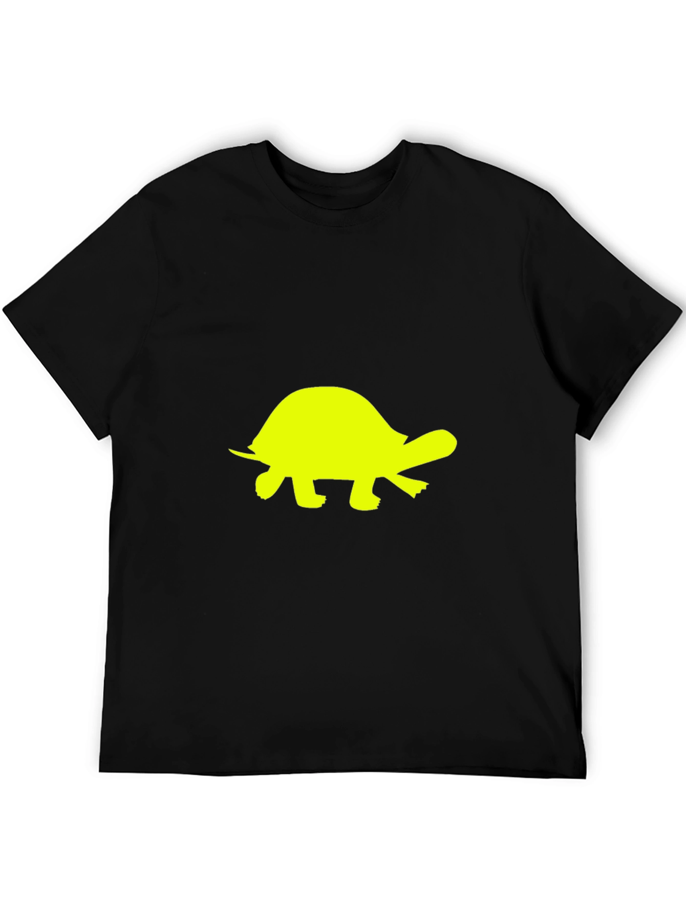 Black Turtle Graphic Tee - Black Cotton T-Shirt view 5