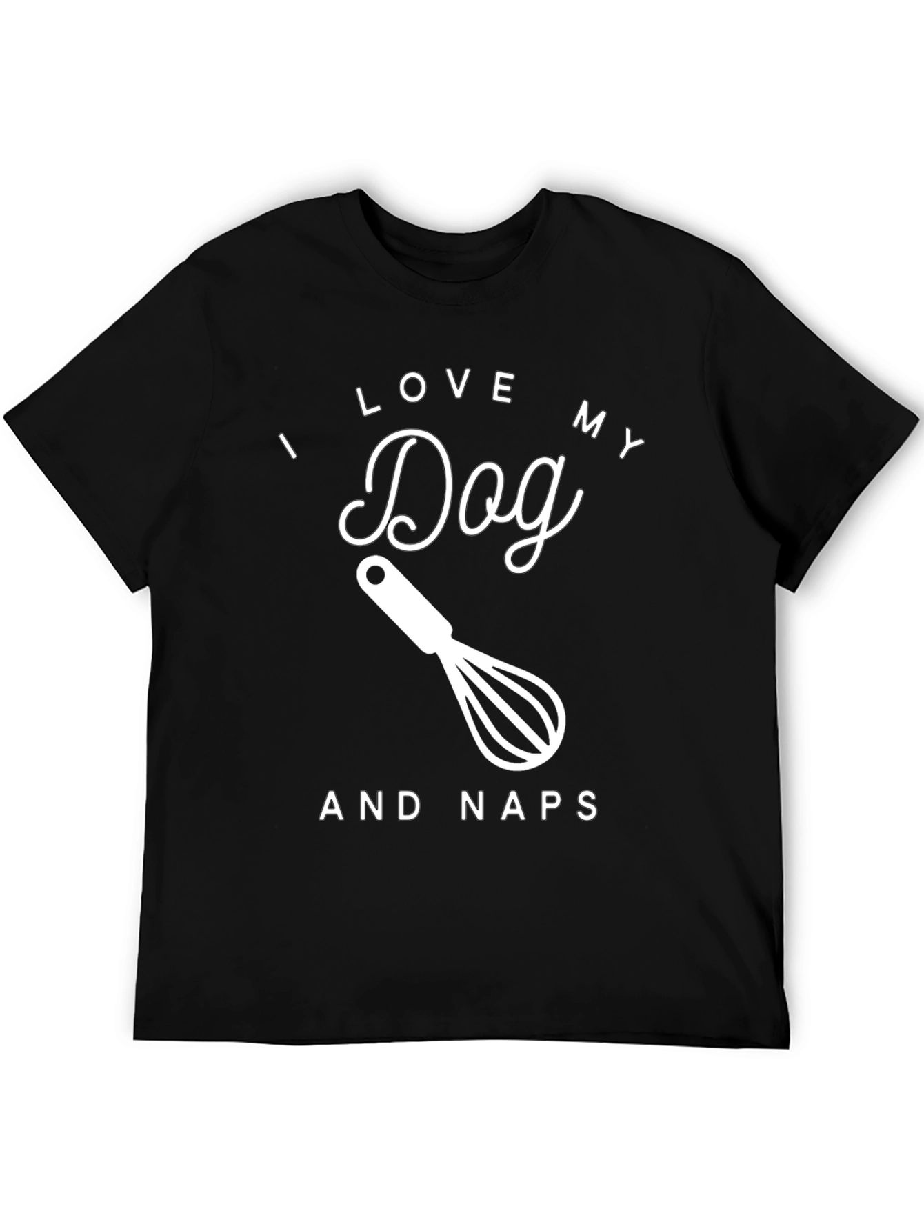 Black I Love My Dog And Naps Graphic Tee view 5
